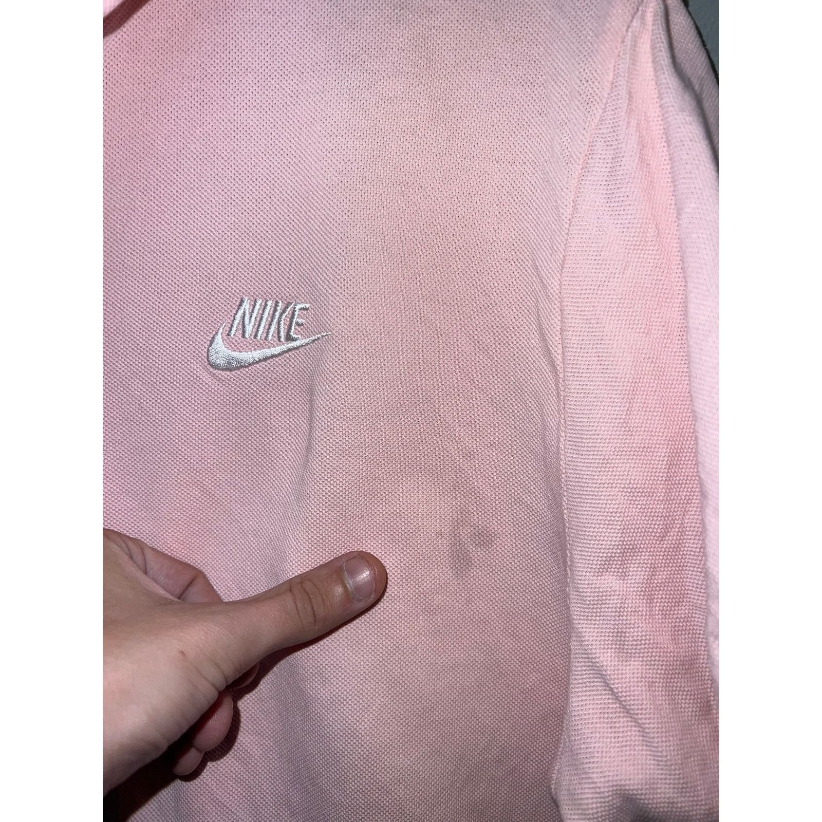 Nike Nike Pink Polo Shirt Golf Golfing Tee Small Stain Large Size US L / EU 52-54 / 3 - 4 Thumbnail