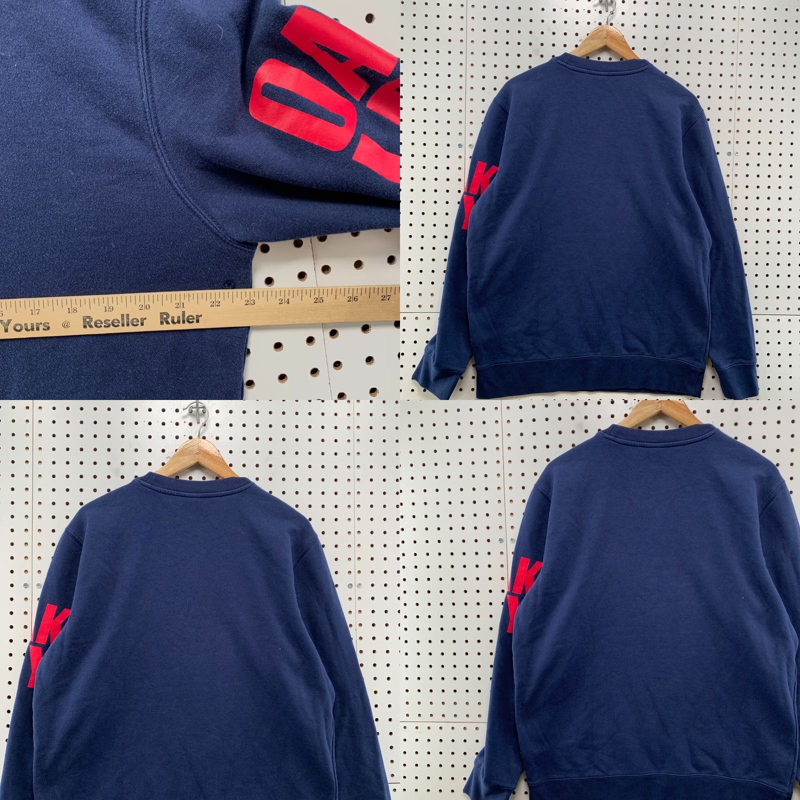 Oakley Oakley Shirt Mens L Blue Sweatshirt Red Spellout Long Sleeve Crewneck 23x28 Size US L / EU 52-54 / 3 - 10 Thumbnail