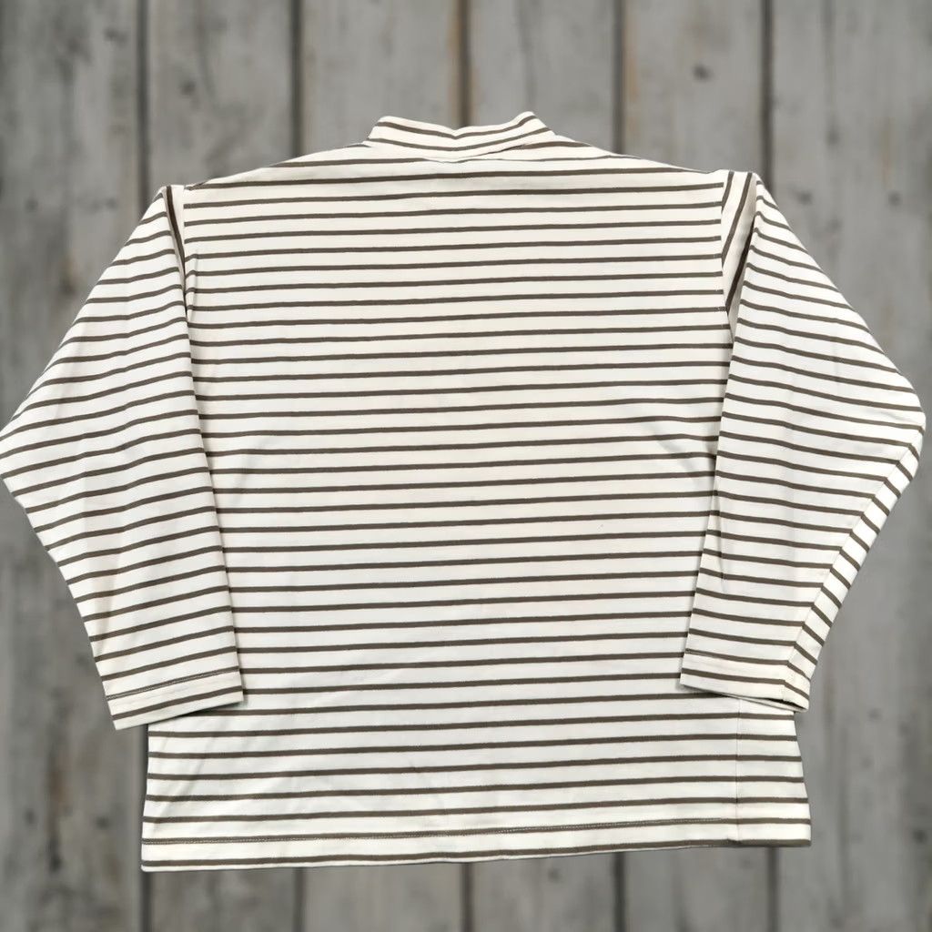 Vintage VINTAGE 90s Calvin Klein Sport Mens L Striped Mock Neck Long Sleeve Shirt USA Size US L / EU 52-54 / 3 - 1 Thumbnail