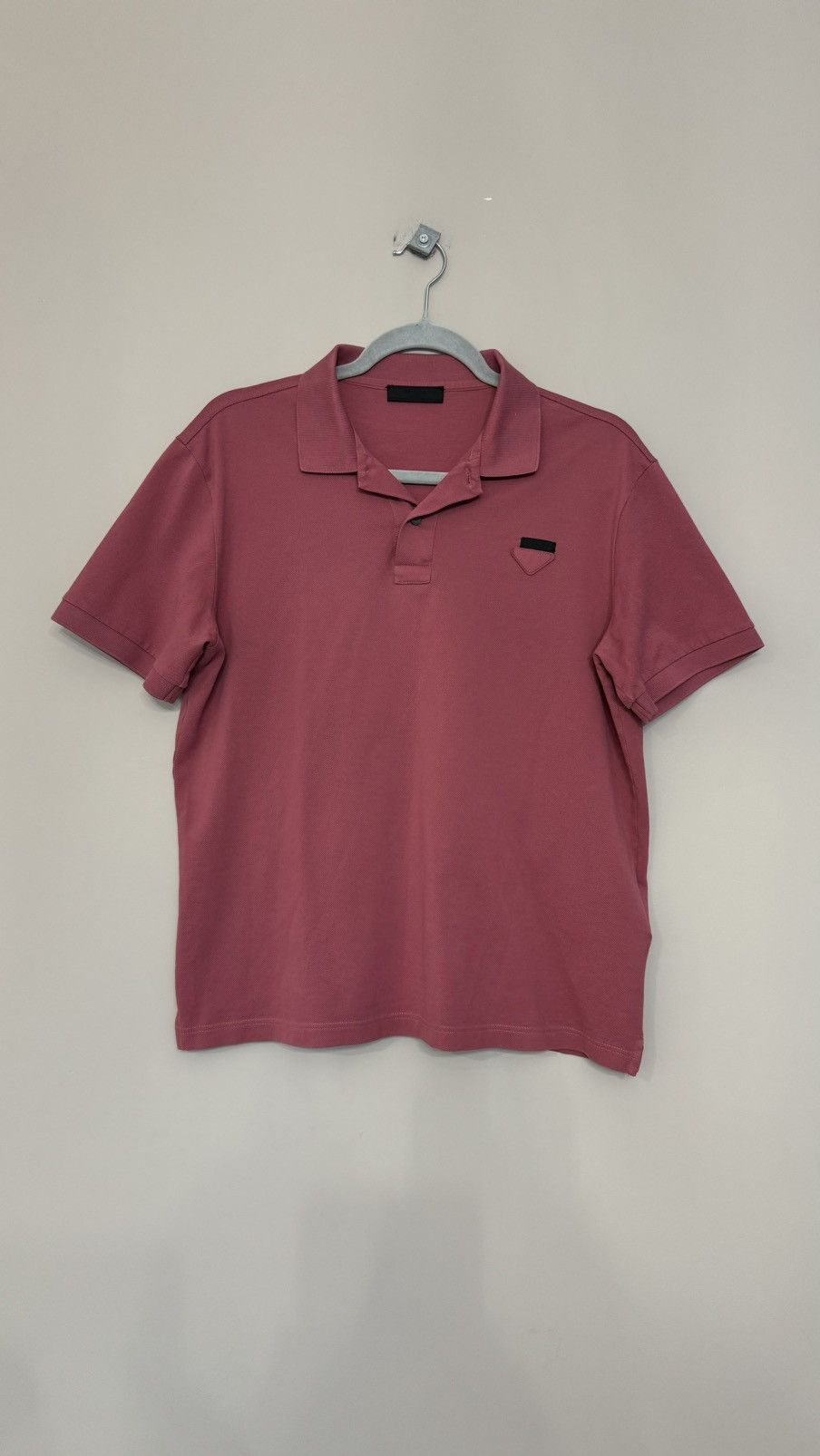 Prada Prada Coral Classic polo shirt with logo rare luxury Size US M / EU 48-50 / 2 - 1 Thumbnail