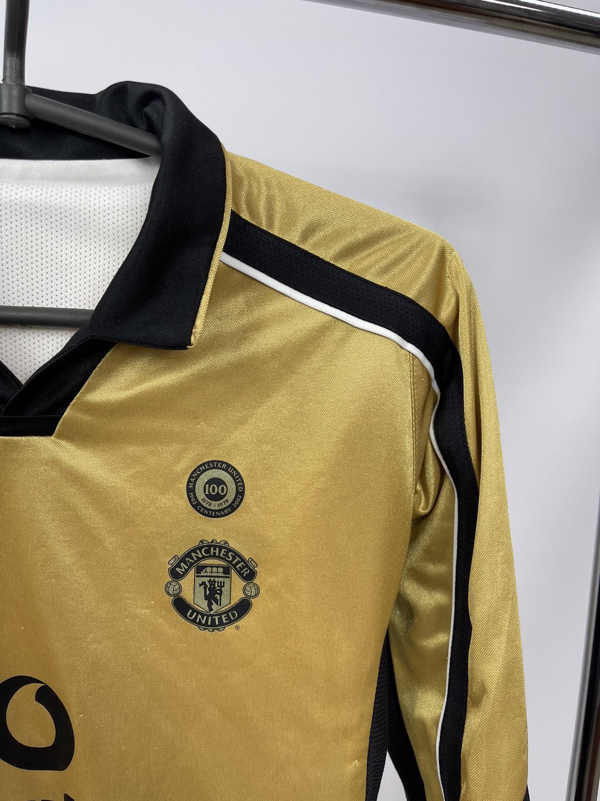 REVERSIBLE Manchester United 2001 2002 away jersey Sz 134 cm