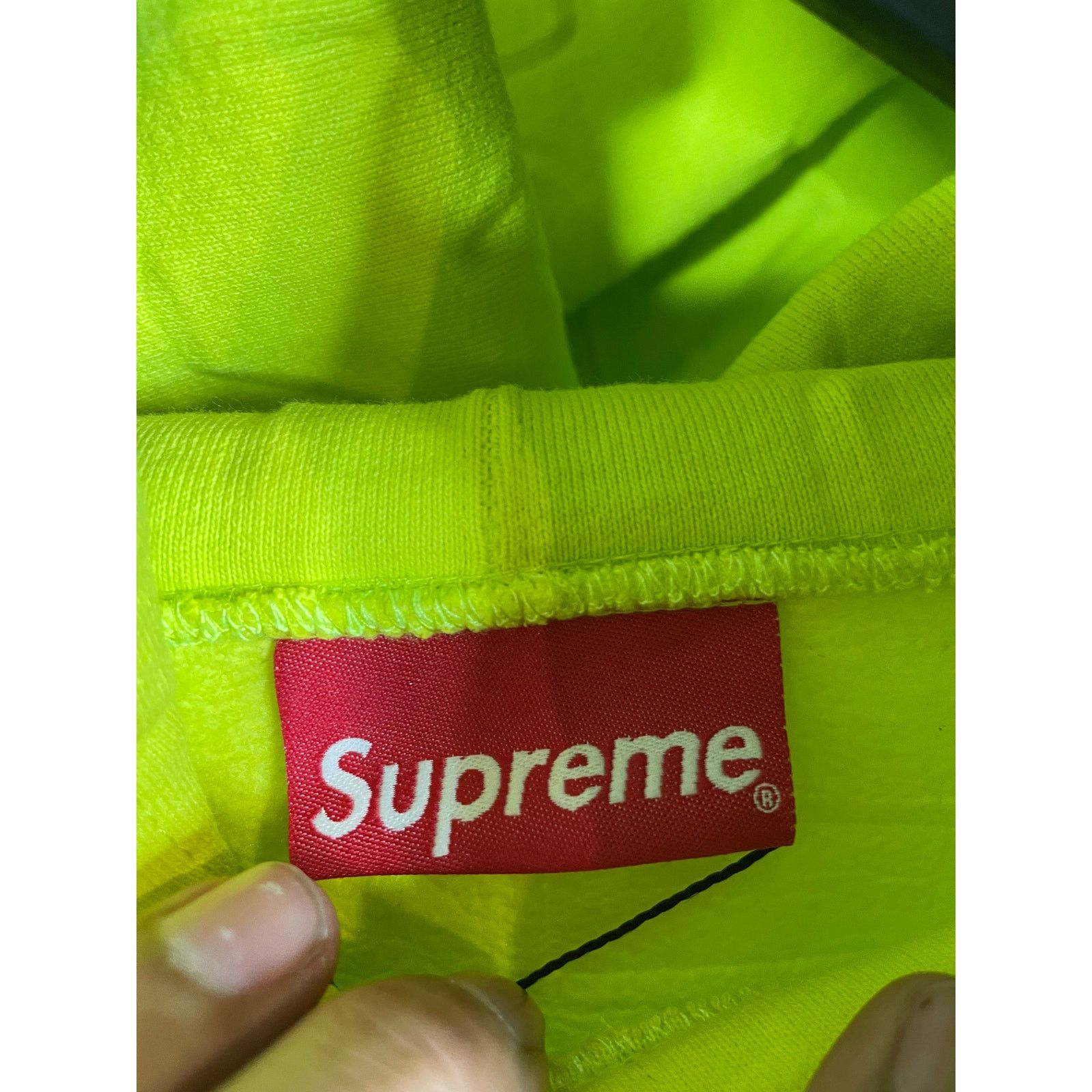 Supreme Supreme All Over Embossed Hoodie Lime Used Small Size US S / EU 44-46 / 1 - 2 Thumbnail