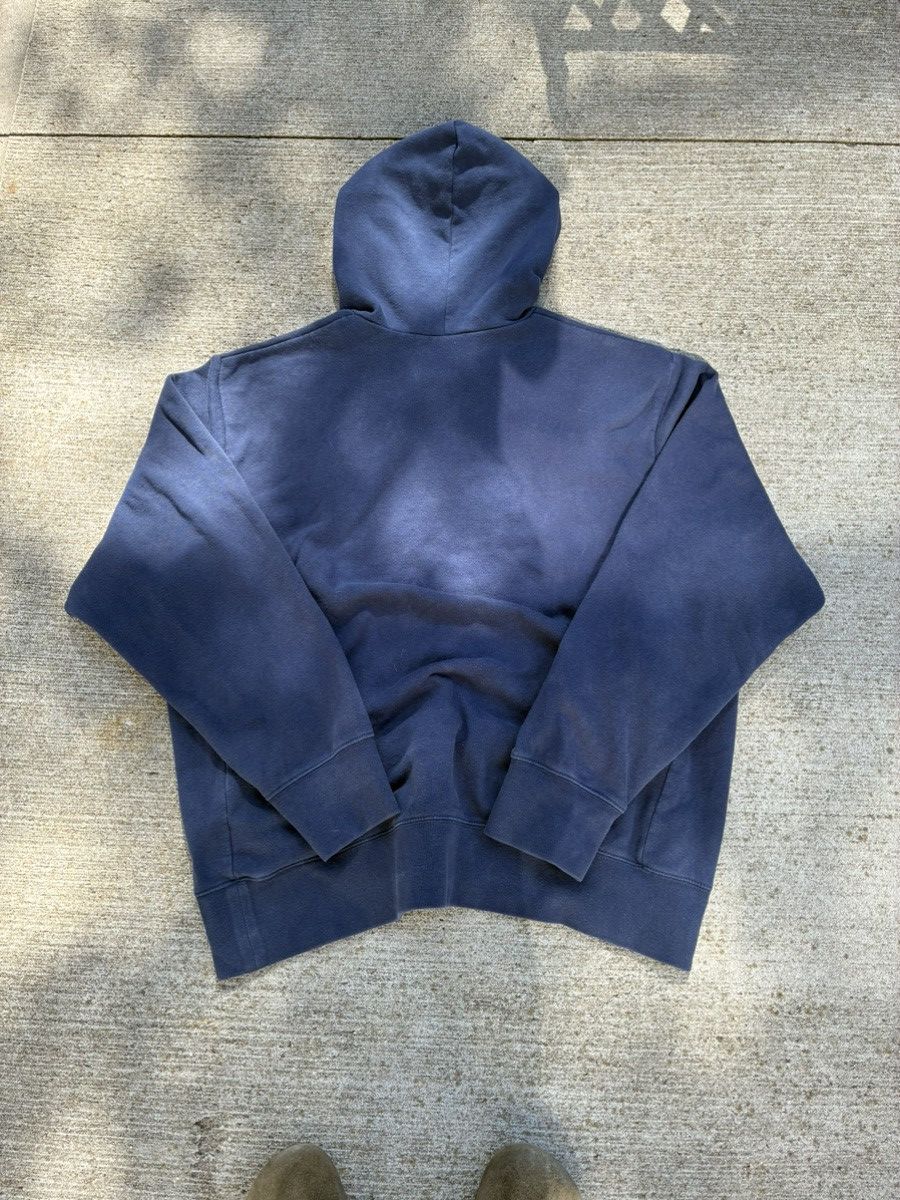 Nike × Vintage Vintage 2000s Navy Blue Nike Center Swoosh Sports Team Hood Size US L / EU 52-54 / 3 - 4 Thumbnail