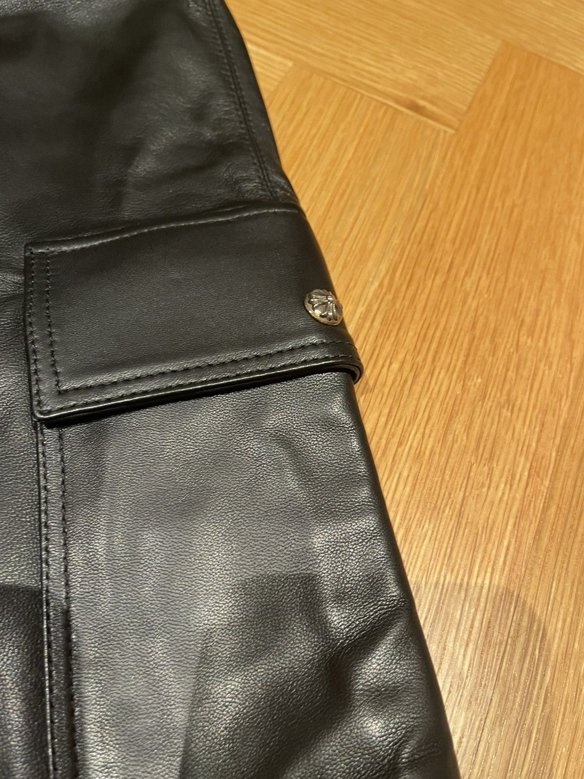 Chrome Hearts Chrome Hearts Leather Cargo Pocket Skirt Size 26" / US 2 / IT 38 - 4 Thumbnail