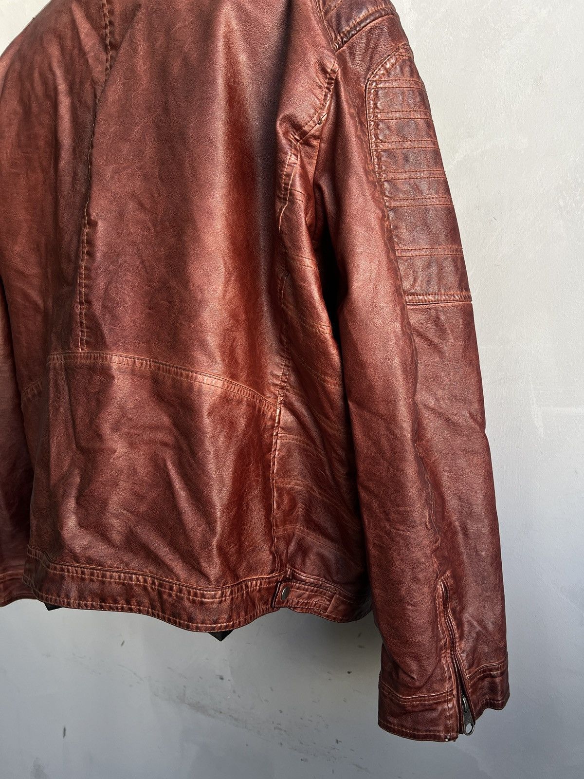 14th Addiction Racing zipper 14th addiction style leather moto jacket y2k Size US XL / EU 56 / 4 - 9 Thumbnail