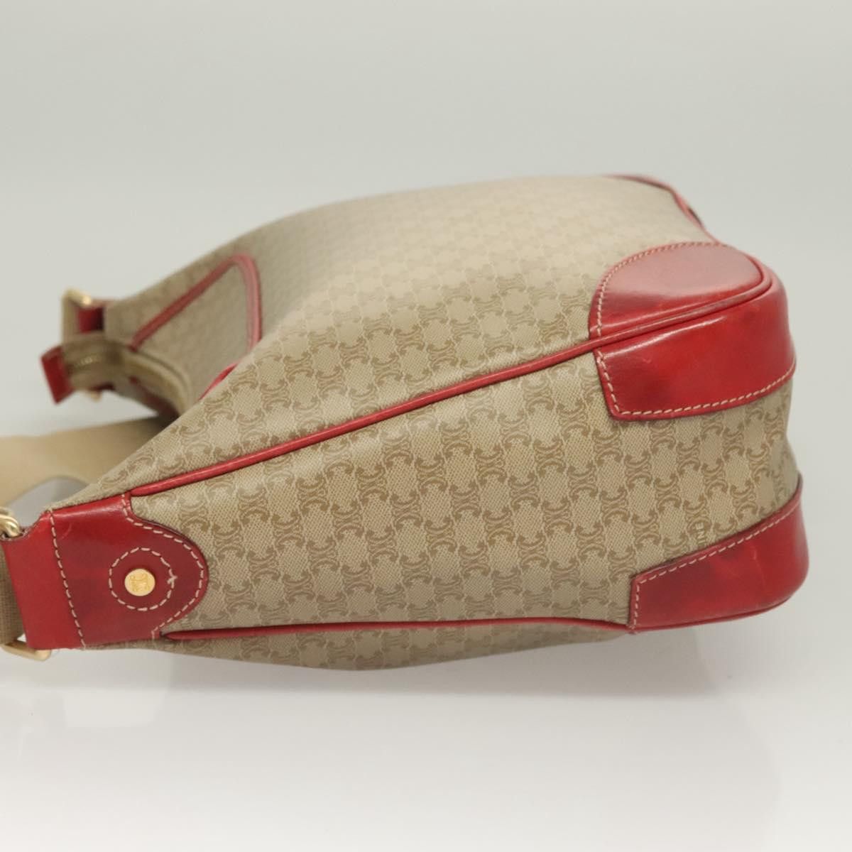 Celine CELINE Macadam Canvas Shoulder Bag Beige Gold Size ONE SIZE - 5 Thumbnail