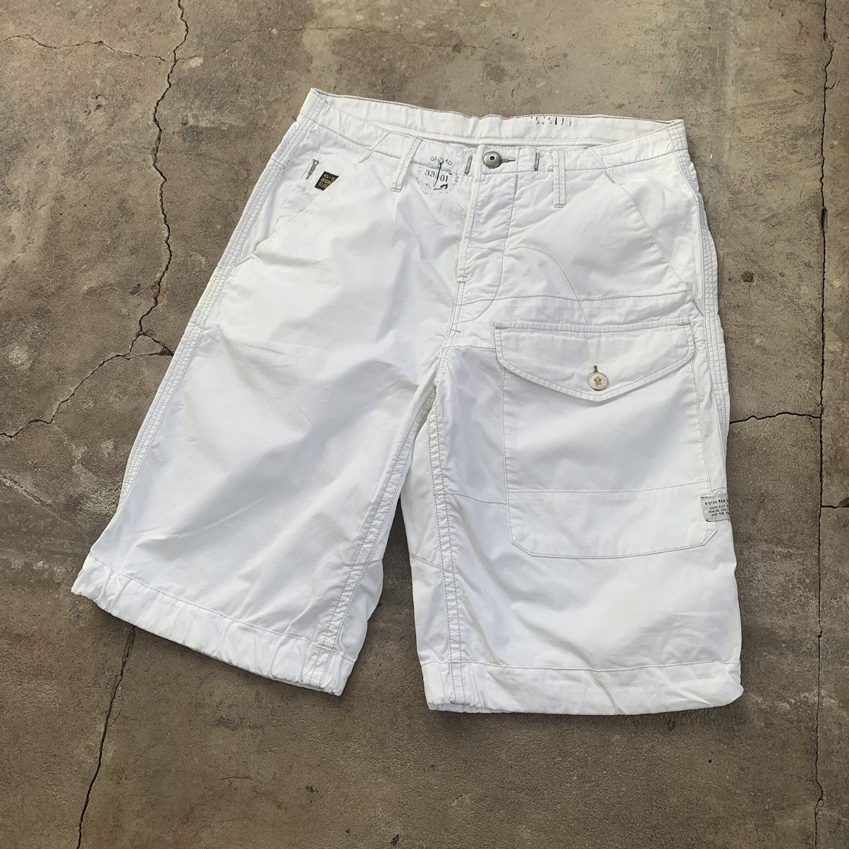 G-Star × Vintage Vintage G-Star Raw Big Logo Cargo Shorts Size US 32 / EU 48 - 2 Thumbnail