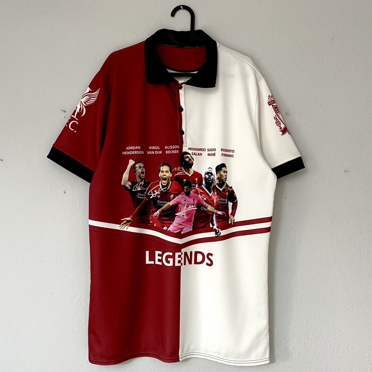 Vintage 2017 2018 Liverpool Legends Autograph Home Soccer Jersey Kit Size US XL / EU 56 / 4 - 2 Thumbnail