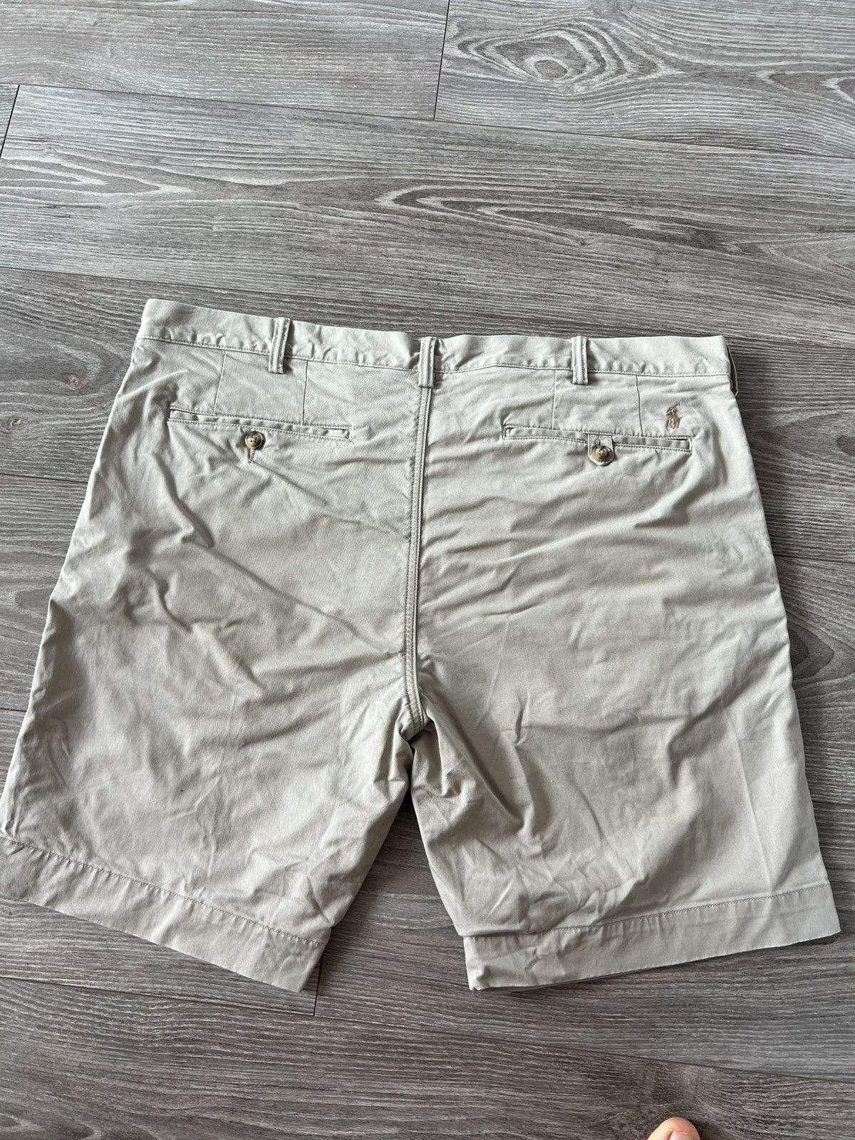 Polo Ralph Lauren × Ralph Lauren Polo Ralph Lauren Stretch Slim Fit Twill Beige Logo Shorts Size US 38 / EU 54 - 8 Thumbnail