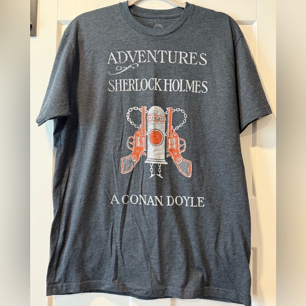 Out Of Print Vintage Out of Print Tees Sherlock Holmes Heather Gray T-Shi Size US L / EU 52-54 / 3 - 1 Thumbnail