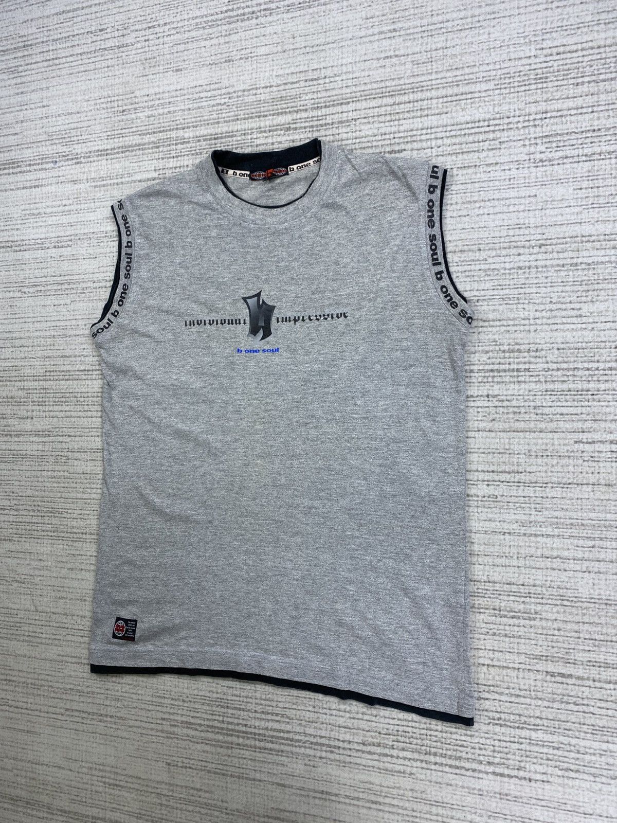 Japanese Brand × Vintage Vintage B One Soul Sleeveless Polycotton Tank Top Size US L / EU 52-54 / 3 - 4 Thumbnail