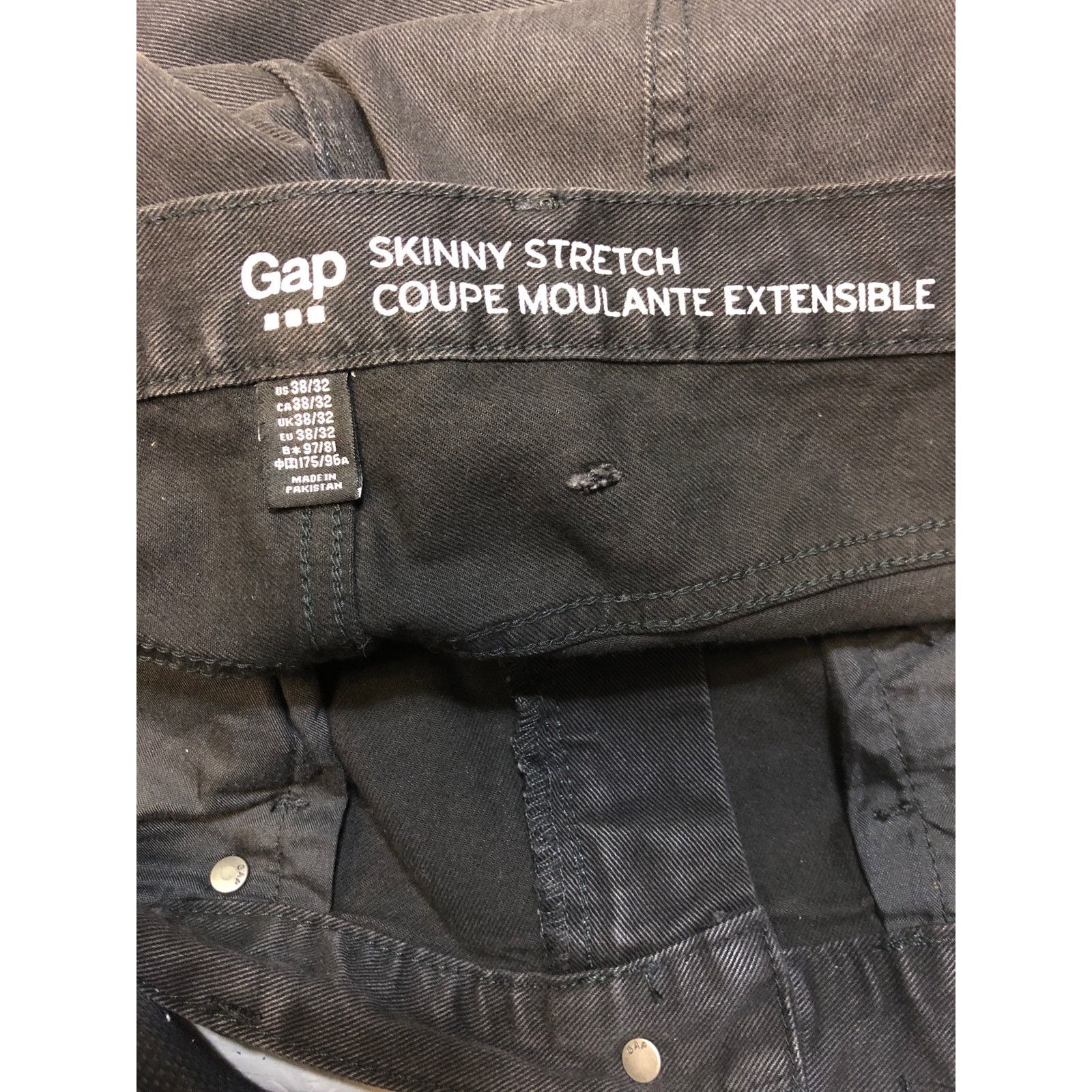 Gap Men’s Gap skinny stretch black jeans Size US 38 / EU 54 - 4 Thumbnail