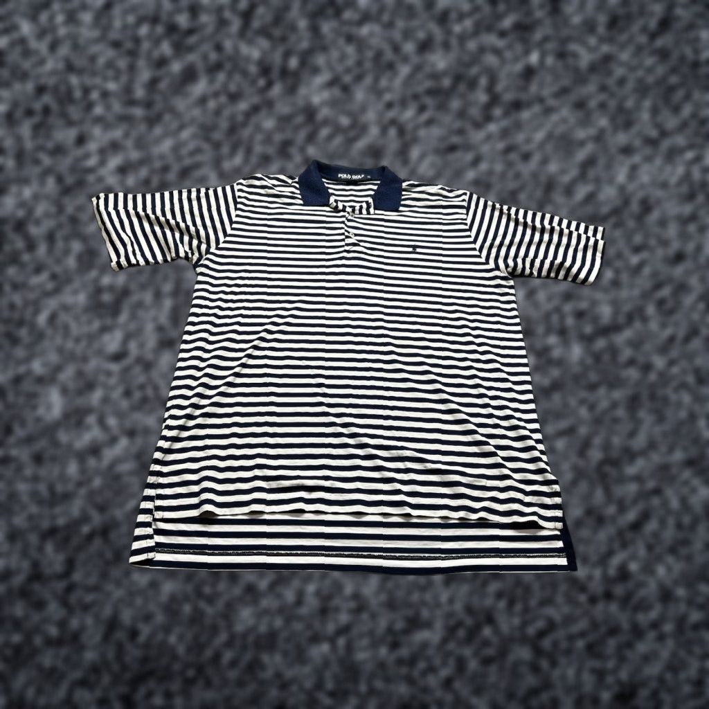 Ralph Lauren Polo Golf Ralph Lauren Mens XL Shirt Striped Blue Pony Fine Cotton Size US XL / EU 56 / 4 - 1 Thumbnail