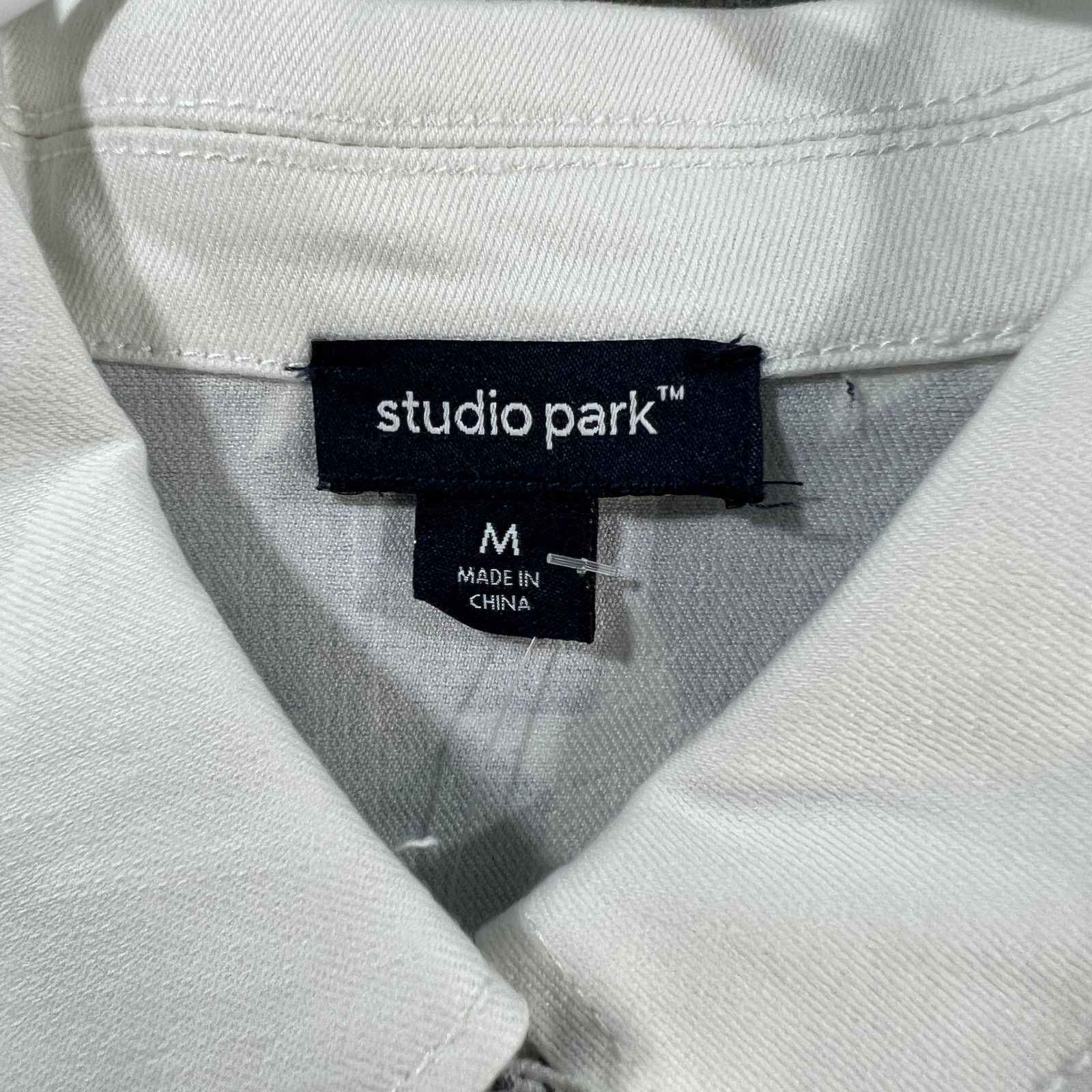Other Studio Park x Kerstin Lindquist White Denim Jacket Size M / US 6-8 / IT 42-44 - 3 Thumbnail