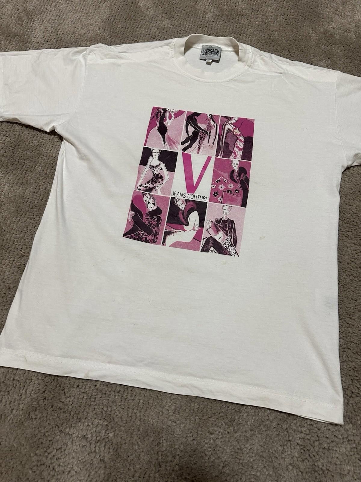 Versace Jeans Couture Vintage 1990's Versace Jeans Couture T-shirt Medusa Logo M Size US M / EU 48-50 / 2 - 2 Thumbnail