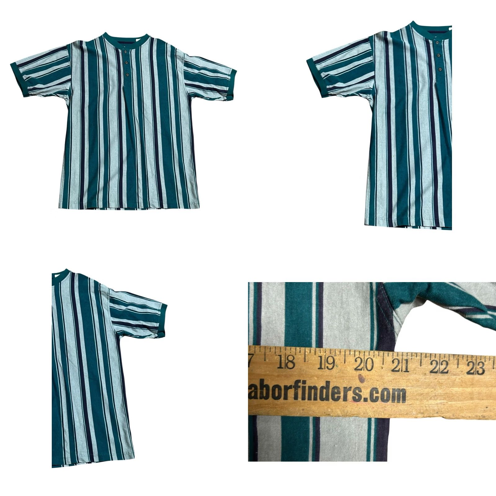 Vintage VINTAGE St John's Bay Shirt Lot Of 2 Medium Striped & Geometric Green Mens Shirt SJB Button-Up Short Sleeve 90s Cap 2 Pack Size US M / EU 48-50 / 2 - 9 Thumbnail