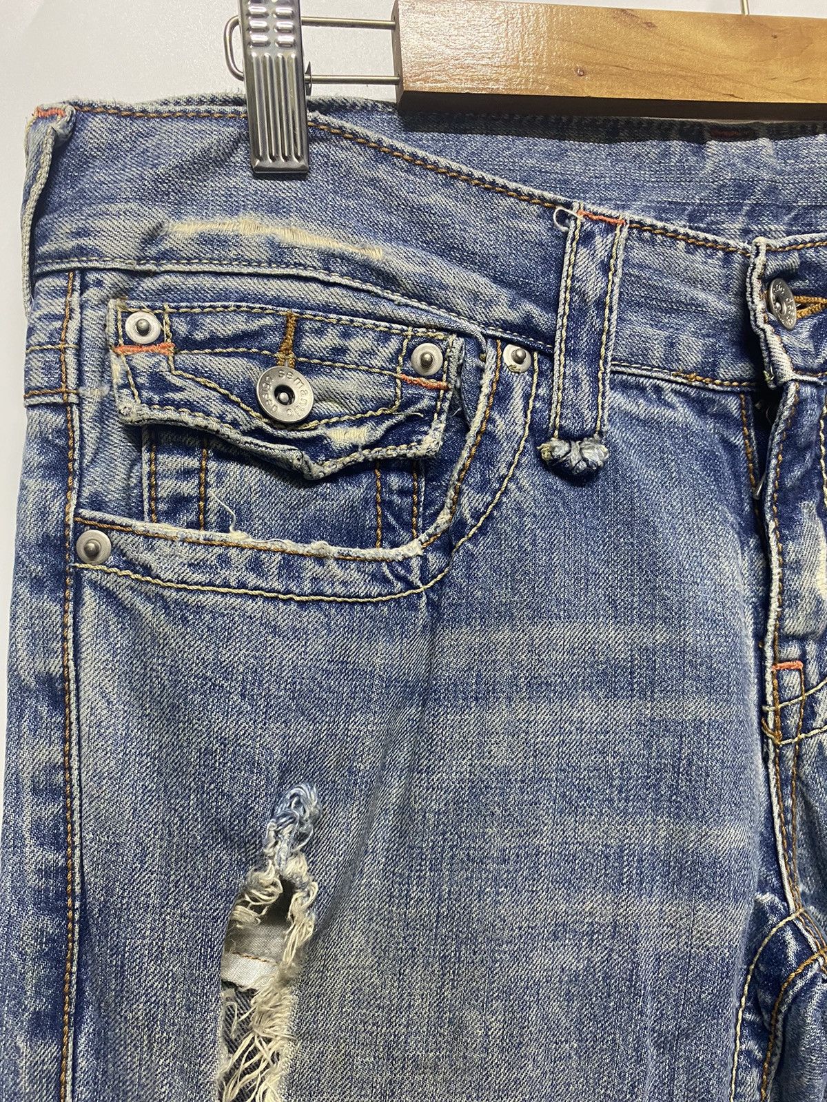 If Six Was Nine × semanticdesign Semantic Design Japan Distressed Goth Denim Jeans Size US 32 / EU 48 - 7 Thumbnail