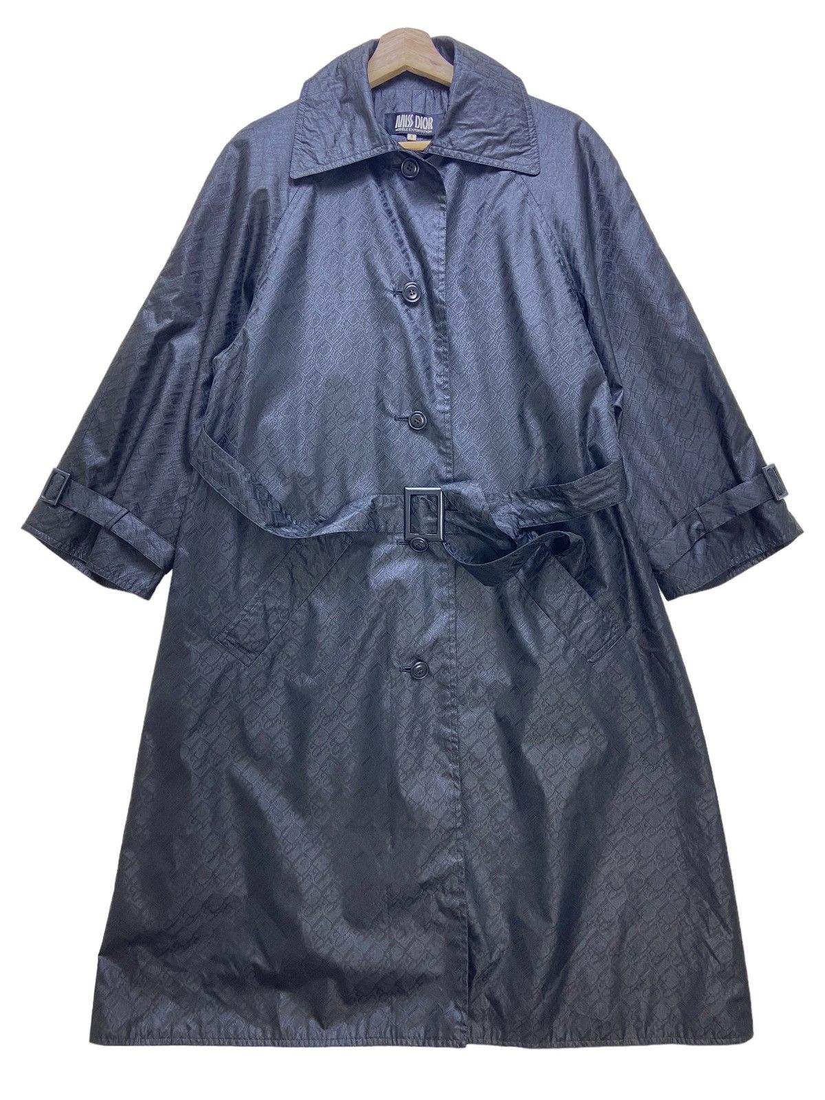 image of Vintage Miss Dior Modele Exportation Monogram Long Jacket in Black, Women's (Size Medium)