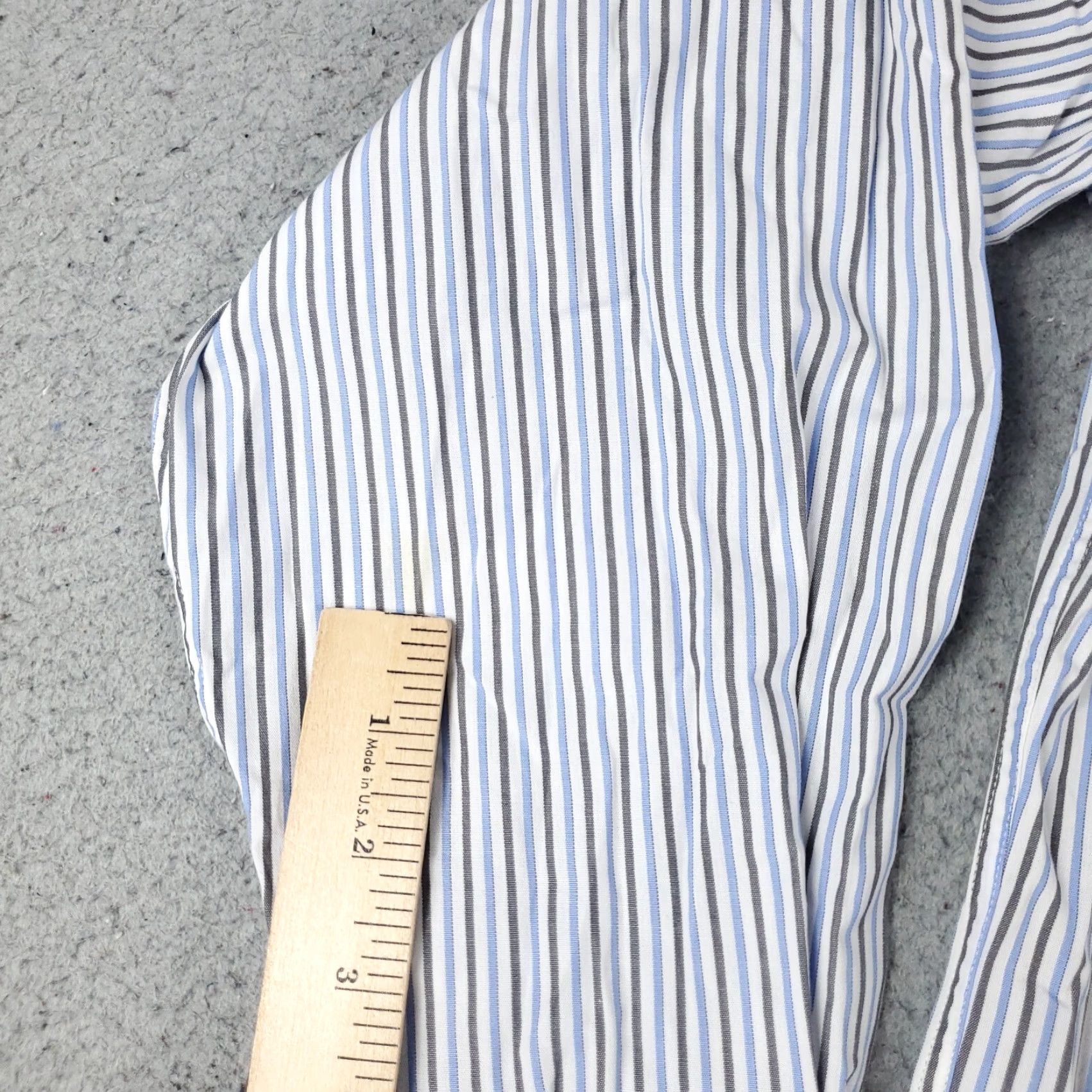 Tommy Hilfiger Tommy Hilfiger Shirt Mens Large Blue Striped Casual Button Up Long Sleeve Size US L / EU 52-54 / 3 - 7 Thumbnail