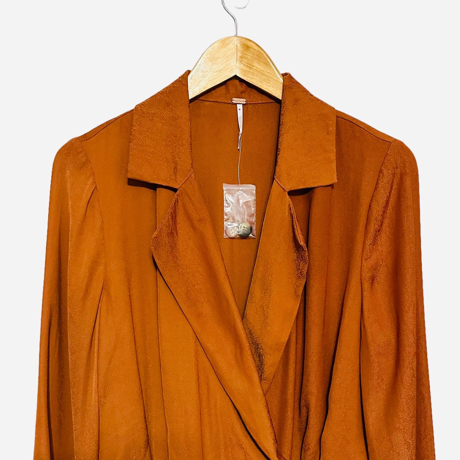 Free People Free People Notch Lapel Snakeskin Blazer Brown Mini Dress Size S / US 4 / IT 40 - 5 Thumbnail