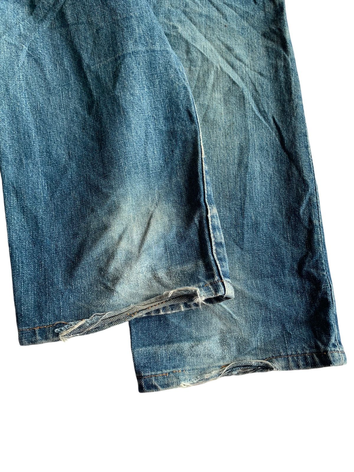 Vintage Levis Big E 502XX Selvedge Distressed Denim