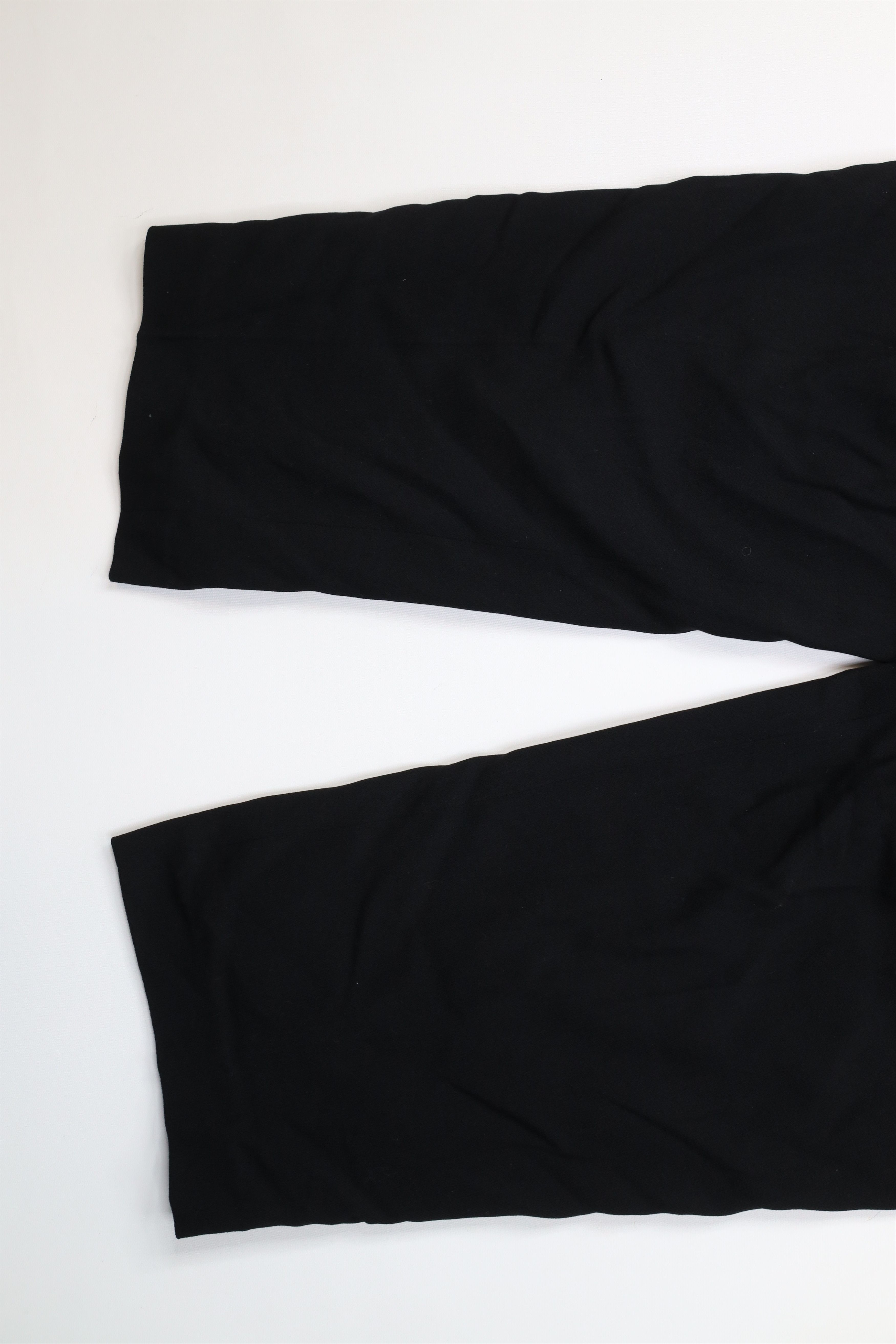 Vintage Vintage 90s Streetwear Heavyweight Knit Wide Leg Pants Black Size 38" / US 16 / IT 52 - 4 Thumbnail