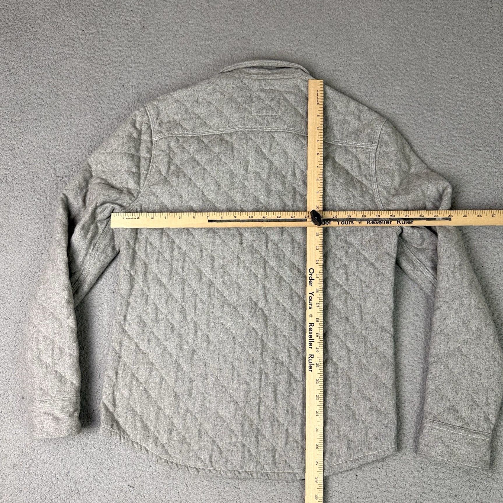 Allsaints AllSaints Jacket Unisex Adults M Grey Wool Quilted Lining Cotton Spitalfield Randal Zip Button Size US M / EU 48-50 / 2 - 5 Thumbnail