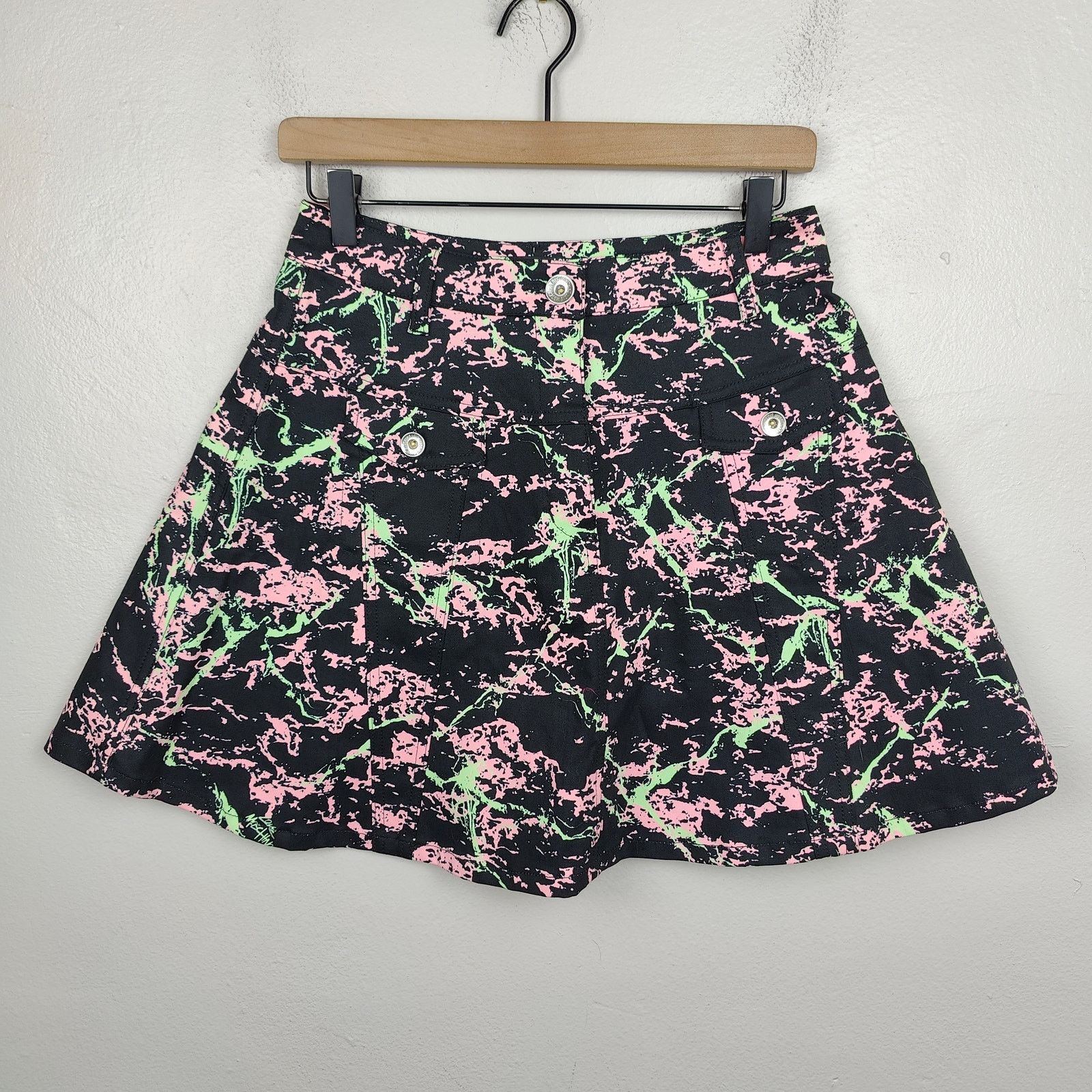 Moschino Love Moschino Printed Mini Skirt Womens 4 US Black Size 27" / US 4 / IT 40 - 1 Thumbnail