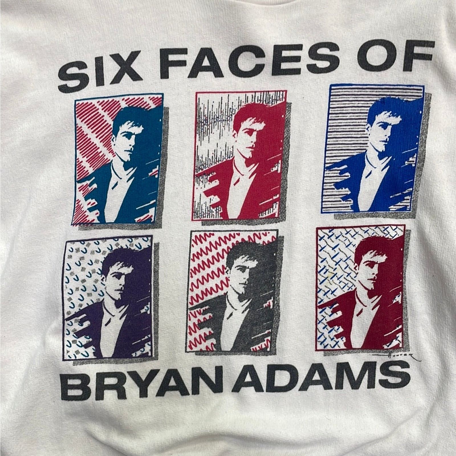 Vintage 1987 Bryan Adams Into The Fire Europe Tour 1987 Crewneck XL Size US XL / EU 56 / 4 - 2 Thumbnail