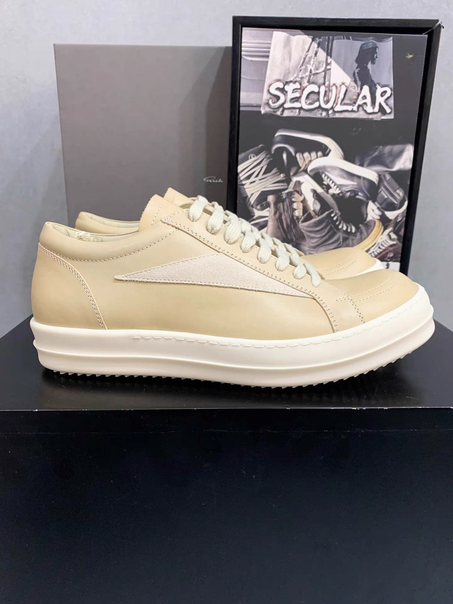 Rick Owens Rick Owens 25SS Ginger Yellow Low-Top Sneakers K34 Size US 8 / EU 41 - 2 Thumbnail