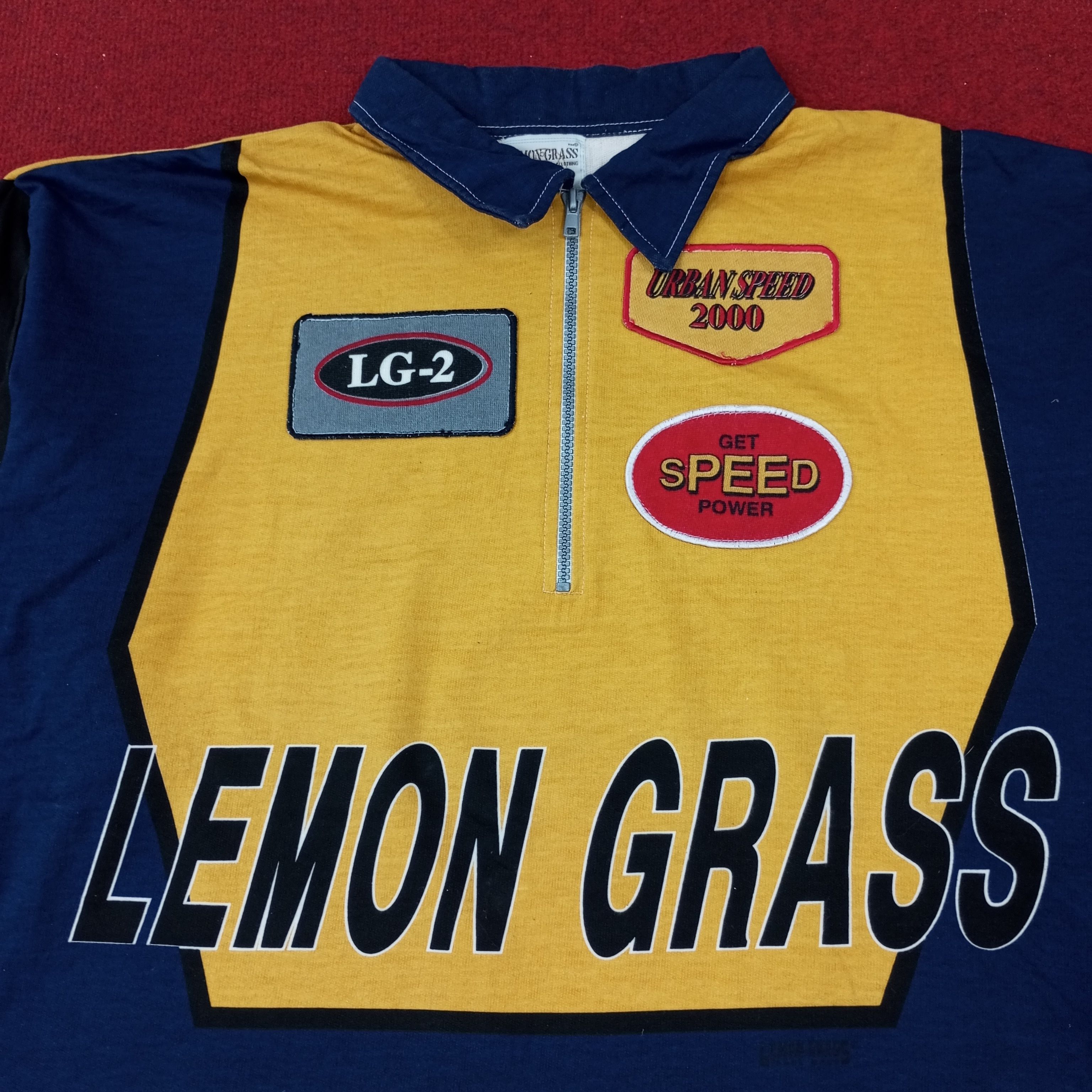 Vintage Lemon Grass Urban Speed 2000 Half Zipper Sweatshirt c222n16 Size US XL / EU 56 / 4 - 2 Thumbnail
