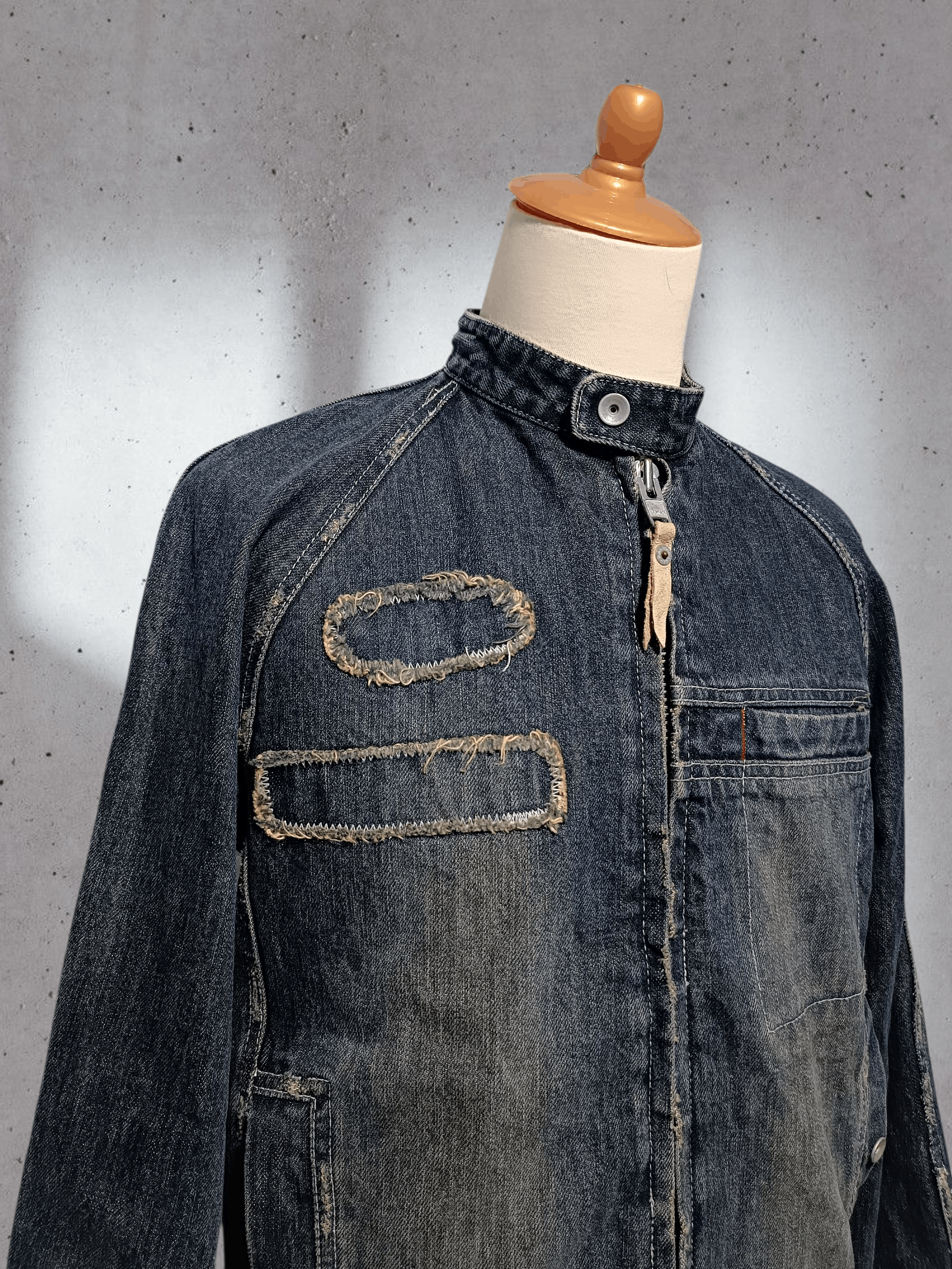 Japanese Brand Vintage Denim Biker Jean Jacket Size US M / EU 48-50 / 2 - 4 Thumbnail