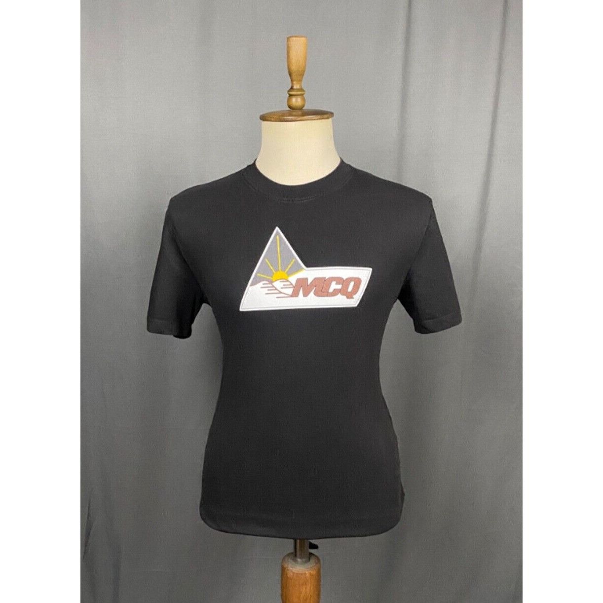 Alexander McQueen MINT! Alexander McQueen McQ Big Logo Men's Black T-Shirt Siz Size US S / EU 44-46 / 1 - 1 Thumbnail