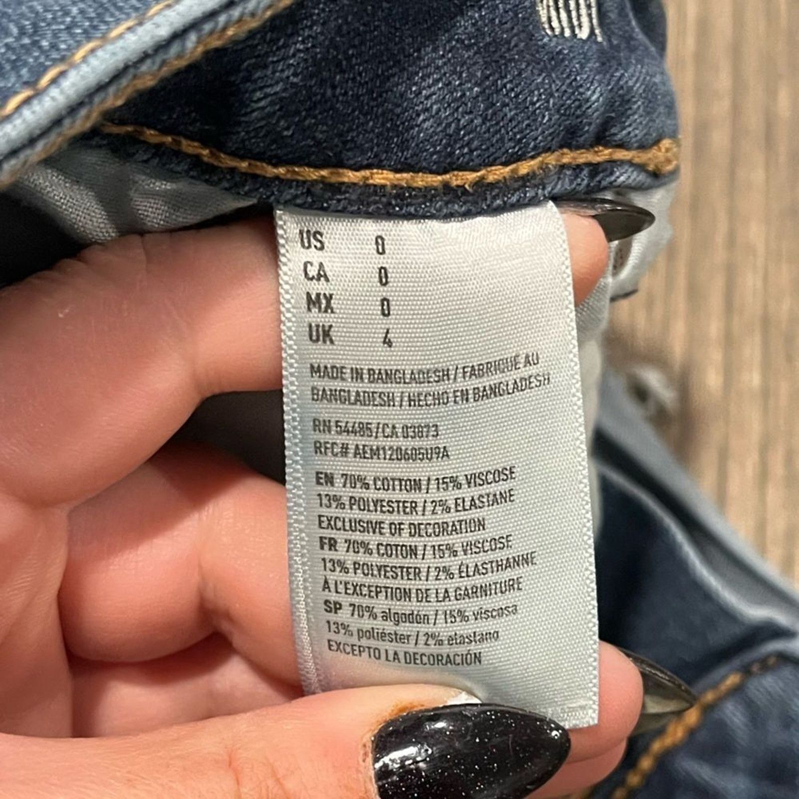 American Eagle Outfitters American Eagle Super Stretch Jean Shorts Roll Hem Size 0 Size 25" / US 0 / IT 36 - 6 Thumbnail