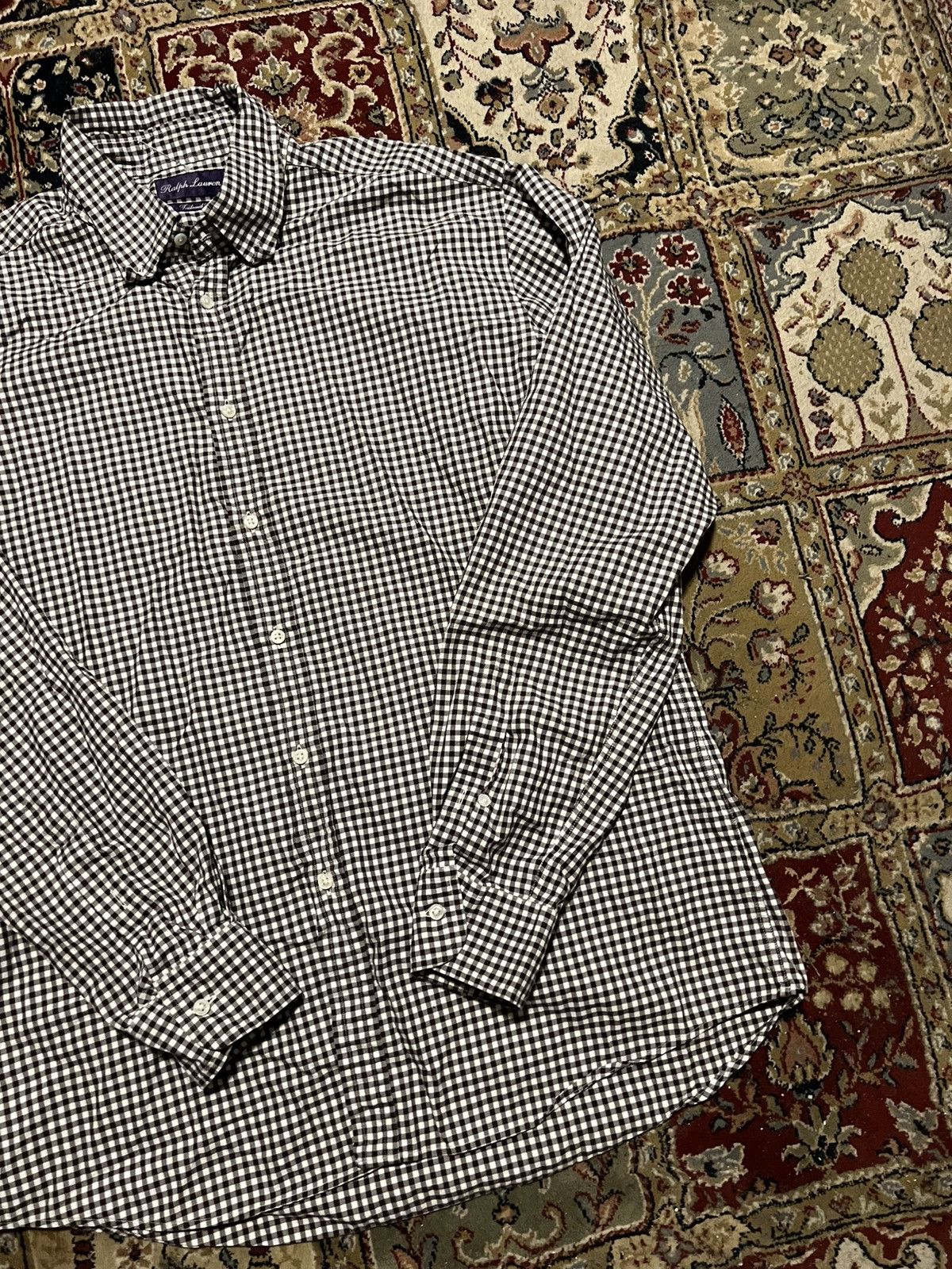 Ralph Lauren Ralph Lauren Purple Laber Italy Luxury Shirt Hype Rare Stree Size US XL / EU 56 / 4 - 3 Thumbnail