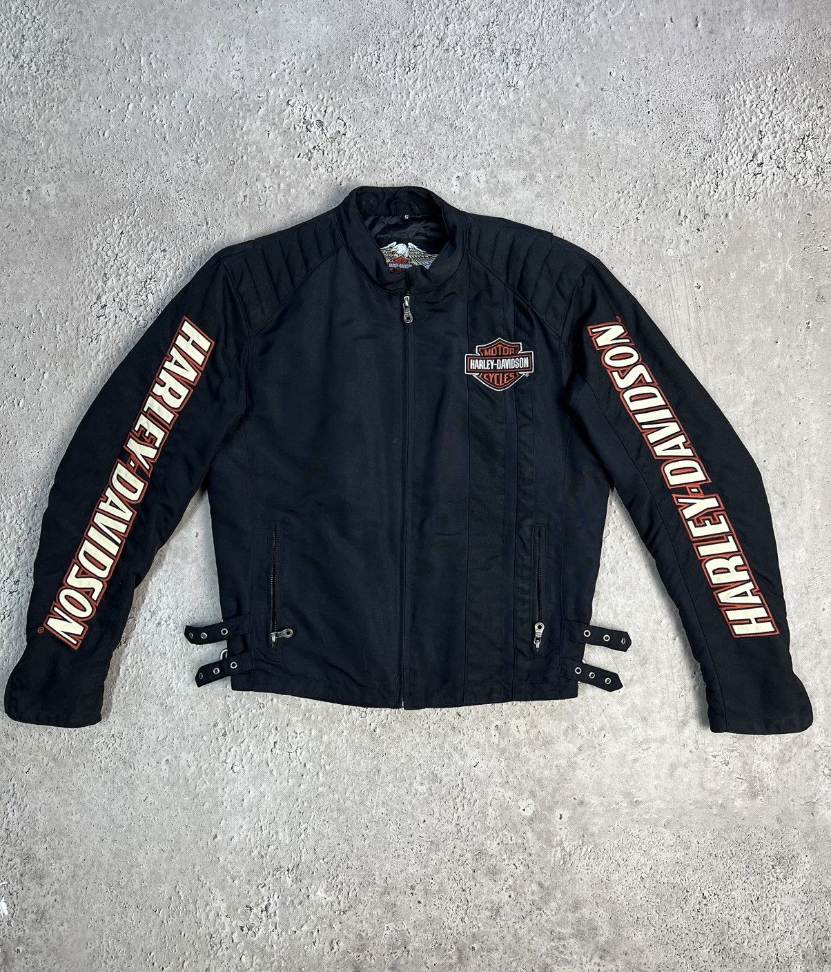 Harley Davidson × Vintage Y2K Vintage Harley Davidson Jacket Racing Big Logo Size US S / EU 44-46 / 1 - 2 Thumbnail