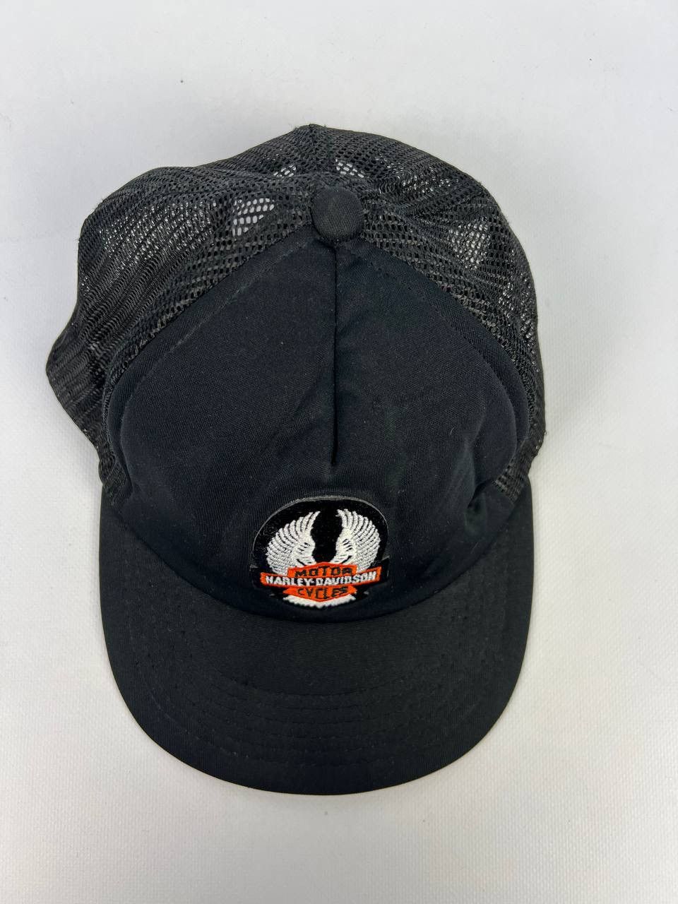 Harley Davidson Vintage punk rock y2k Harley davidson Cap black fire hat Size ONE SIZE - 8 Thumbnail