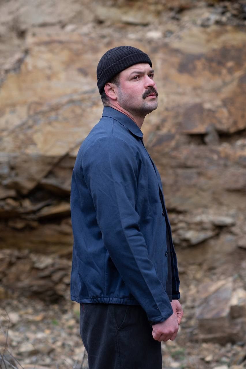Le Laboureur × Vintage Heavyweight Cotton Workwear Jacket – Deep Navy – Utility Size US L / EU 52-54 / 3 - 2 Thumbnail