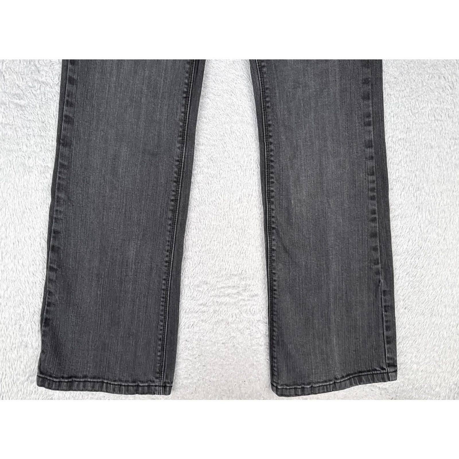DKNY DKNY Jeans Womens Bootcut Denim 8 Gray Charcoal Wash 5-Pocket Rhinestone Pockets Stretch Size 30" / US 8 / IT 44 - 2 Thumbnail