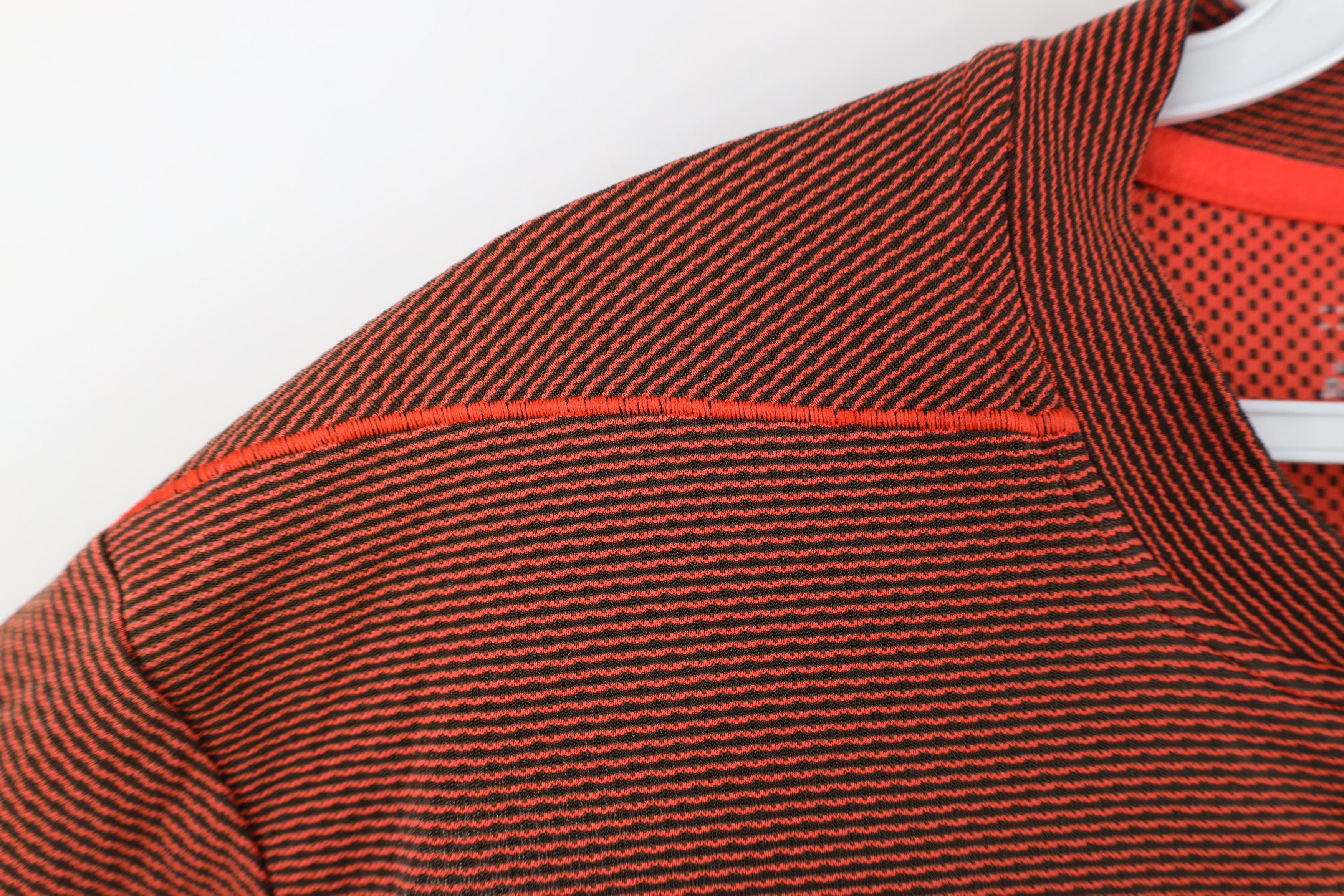 Nike × Vintage Nike Golf Knit Short Sleeve Henley Golf Polo Shirt Orange Size US L / EU 52-54 / 3 - 7 Thumbnail