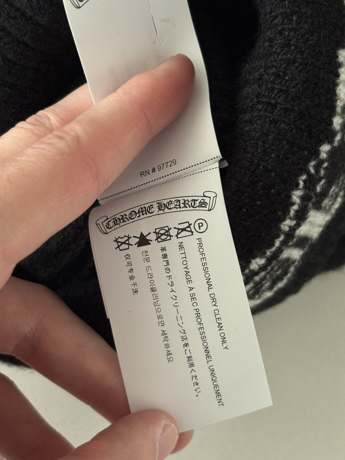 Chrome Hearts Chrome Hearts Big Daddy Cashmere Beanie NYC Size ONE SIZE - 6 Thumbnail