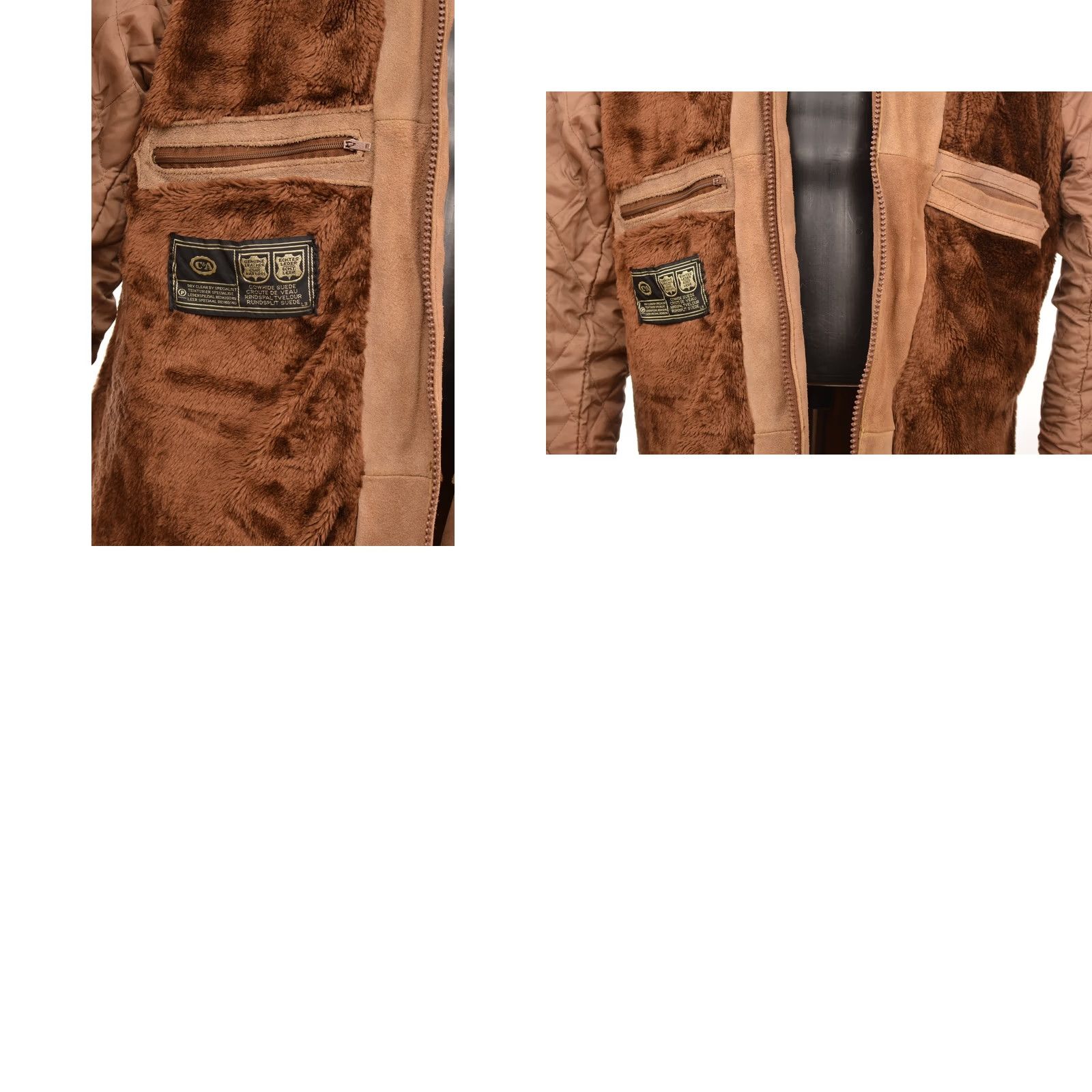 C&A C&A Vintage Leather Jacket Short Coat Men Size 56 Brown, Pea Coat, Size 56, Leather, Regular, Men, Jacket, Vintage, 56, Brown Size US 40 / EU 56 - 8 Thumbnail