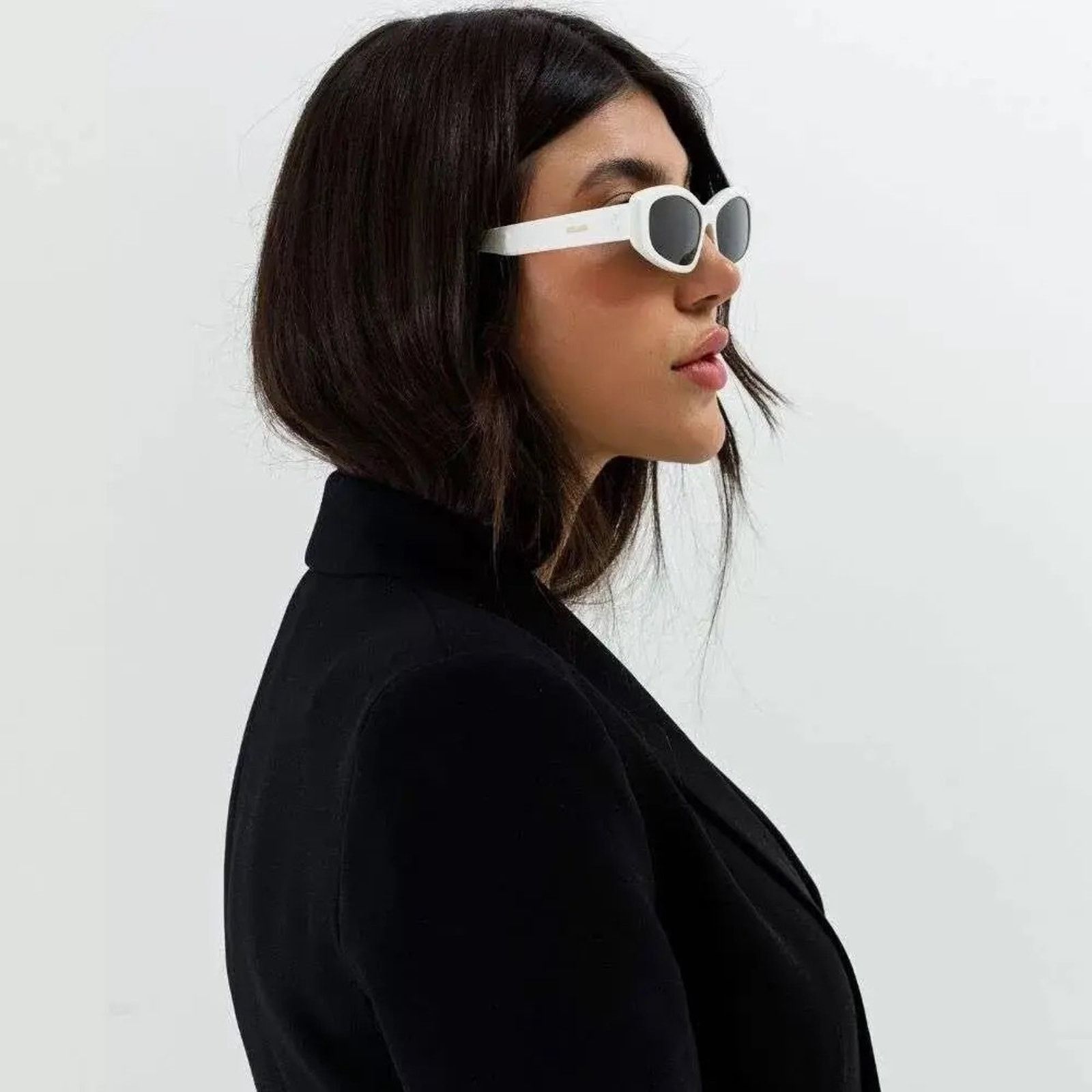 Celine NEW Celine Sunglasses CL40252I 5825A White Grey Women Size ONE SIZE - 6 Thumbnail