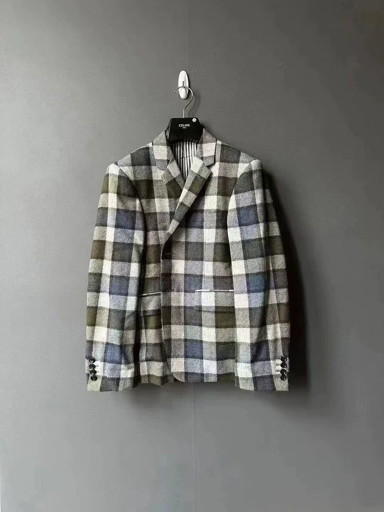 Thom Browne Thom Browne Plaid Wool Blazer - dmc Size US M / EU 48-50 / 2 - 1 Thumbnail
