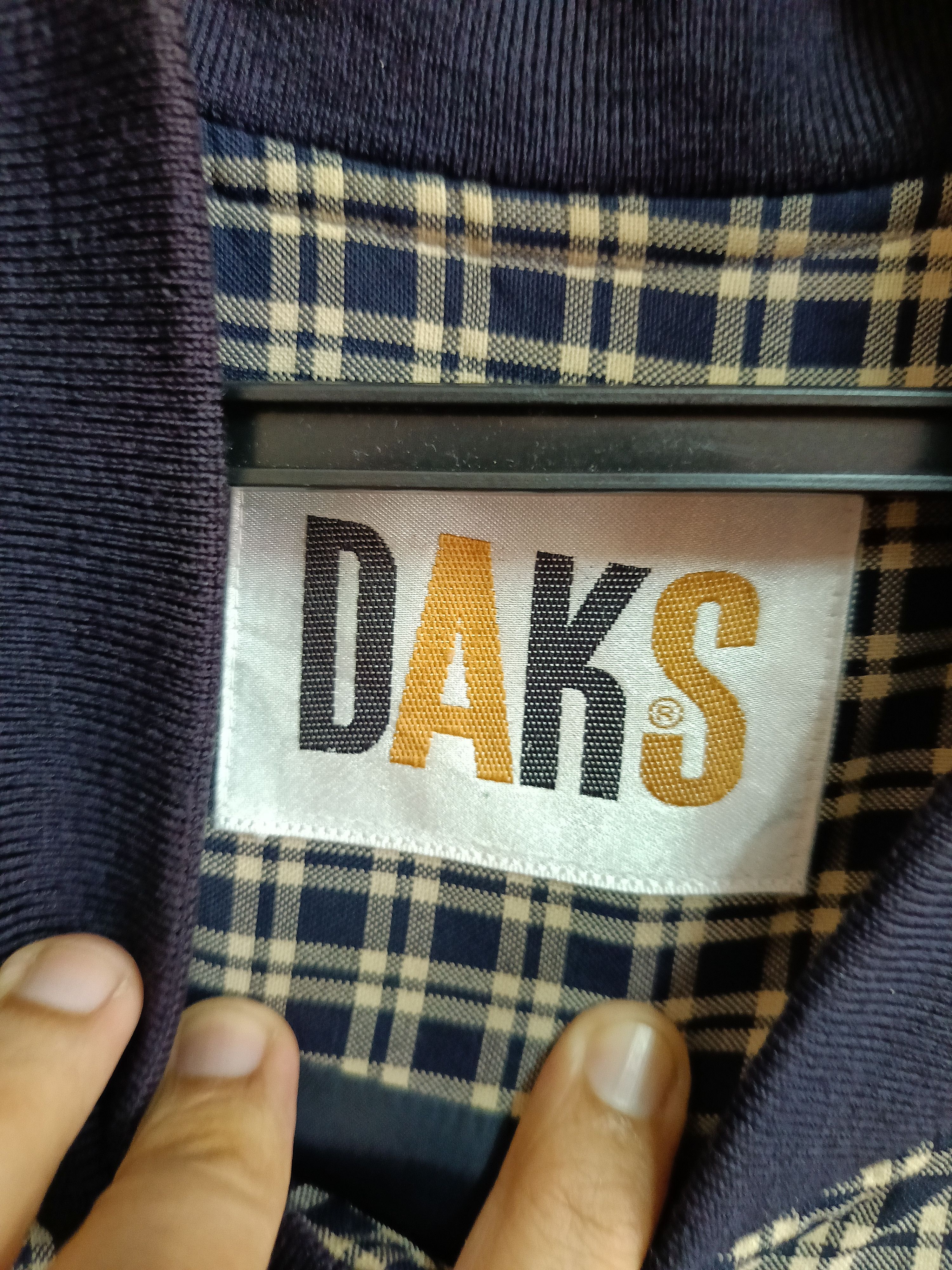 DAKS × Vintage Daks London Tartan Bomber jacket Size US L / EU 52-54 / 3 - 5 Thumbnail