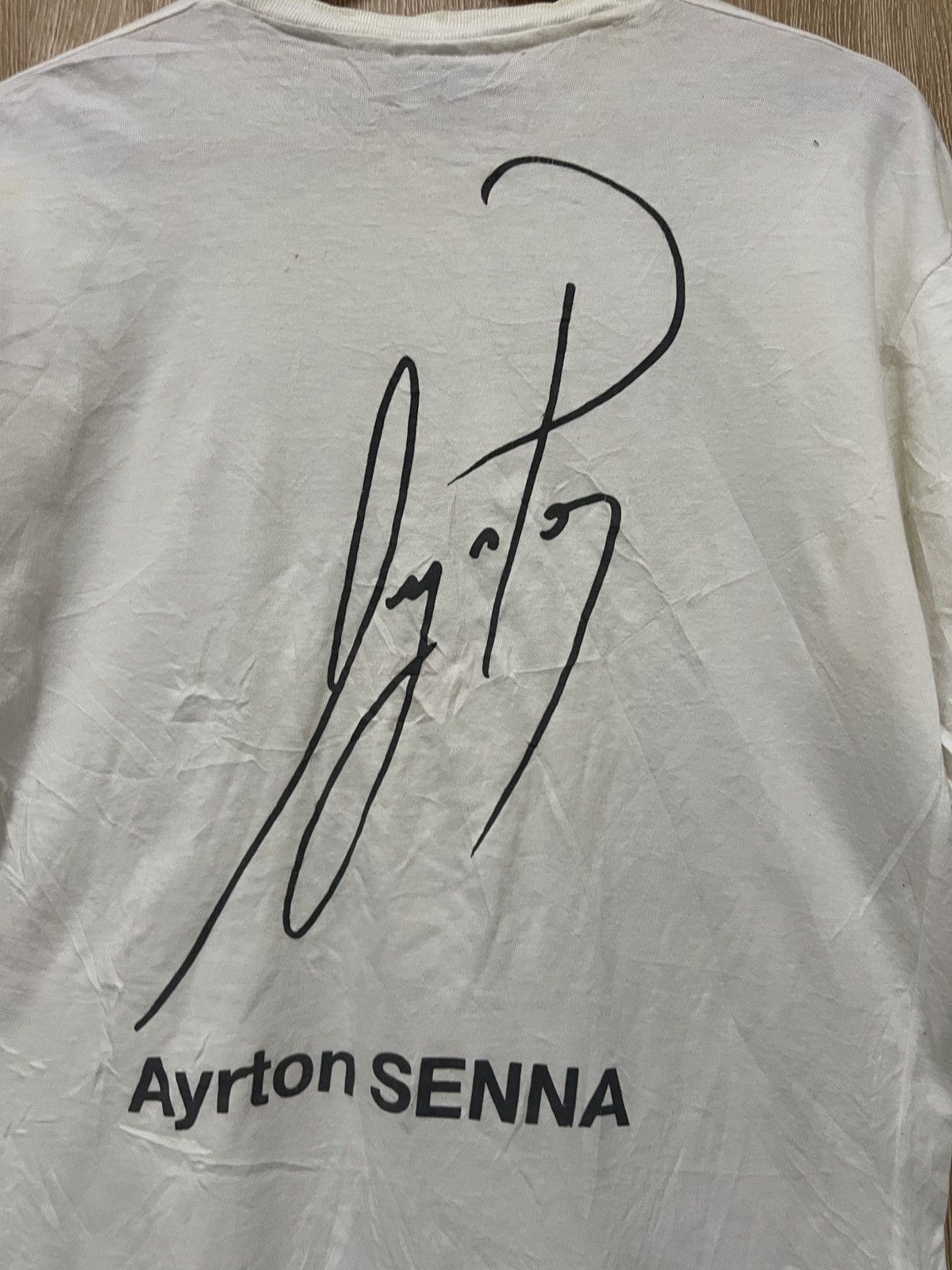 Tag Heuer × Vintage Vtg Tag Heuer Ayrton Senna Shirt Rare Size US M / EU 48-50 / 2 - 4 Thumbnail