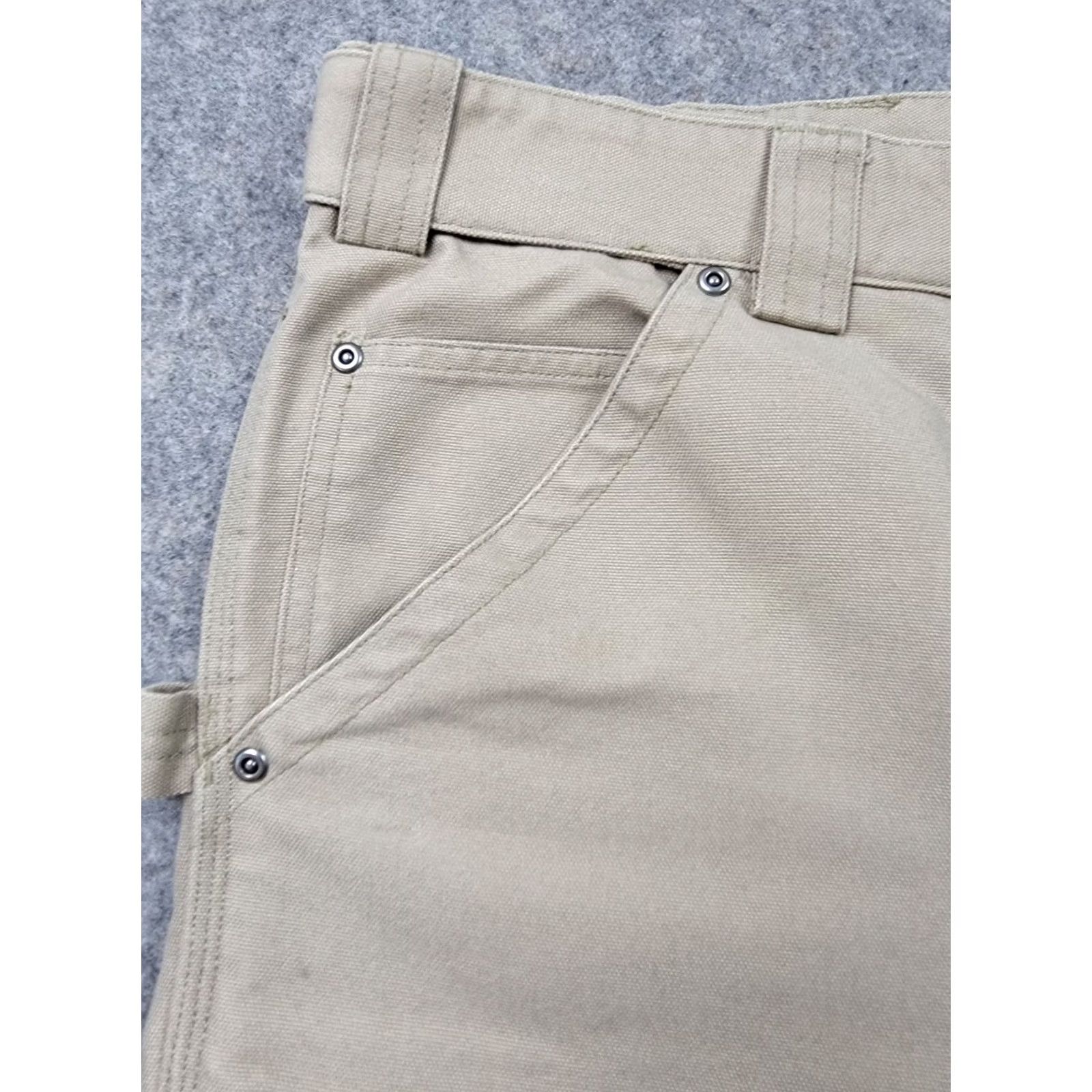 Vintage Duluth Pants Mens 44x32 Brown Tan Cool Dry Fire Hose Work Pants Carpenter Workwear Straight Leg Cargo Pockets Regular Clothing Mens Size US 44 / EU 60 - 3 Thumbnail
