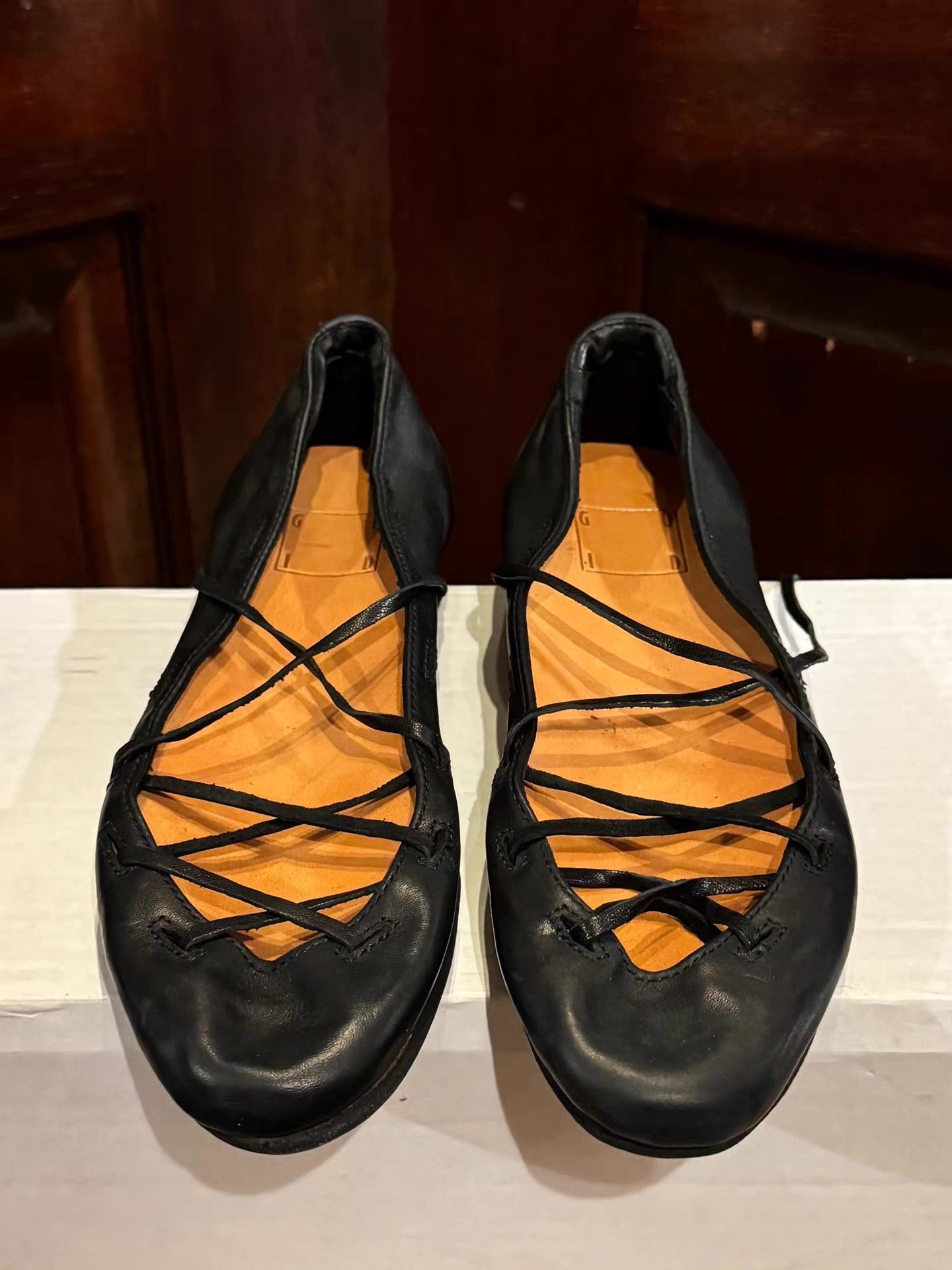 Guidi Guidi 16SS 627 Black Strappy Ballet Flats Ｑ25 Size US 6 / IT 36 - 4 Thumbnail