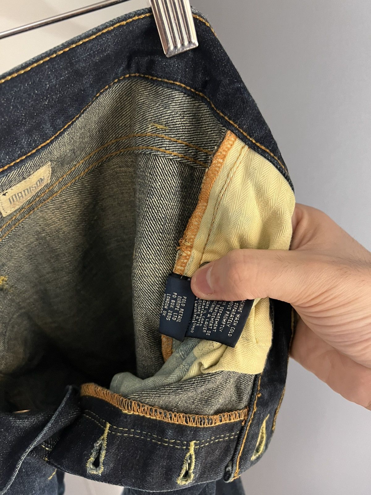 Polo Ralph Lauren VINTAGE POLO RALPH LAUREN DENIM SELVEDGE JAPAN JEANS RETRO CASUAL DESIGNER Y2K 90s Size US 31 - 15 Thumbnail