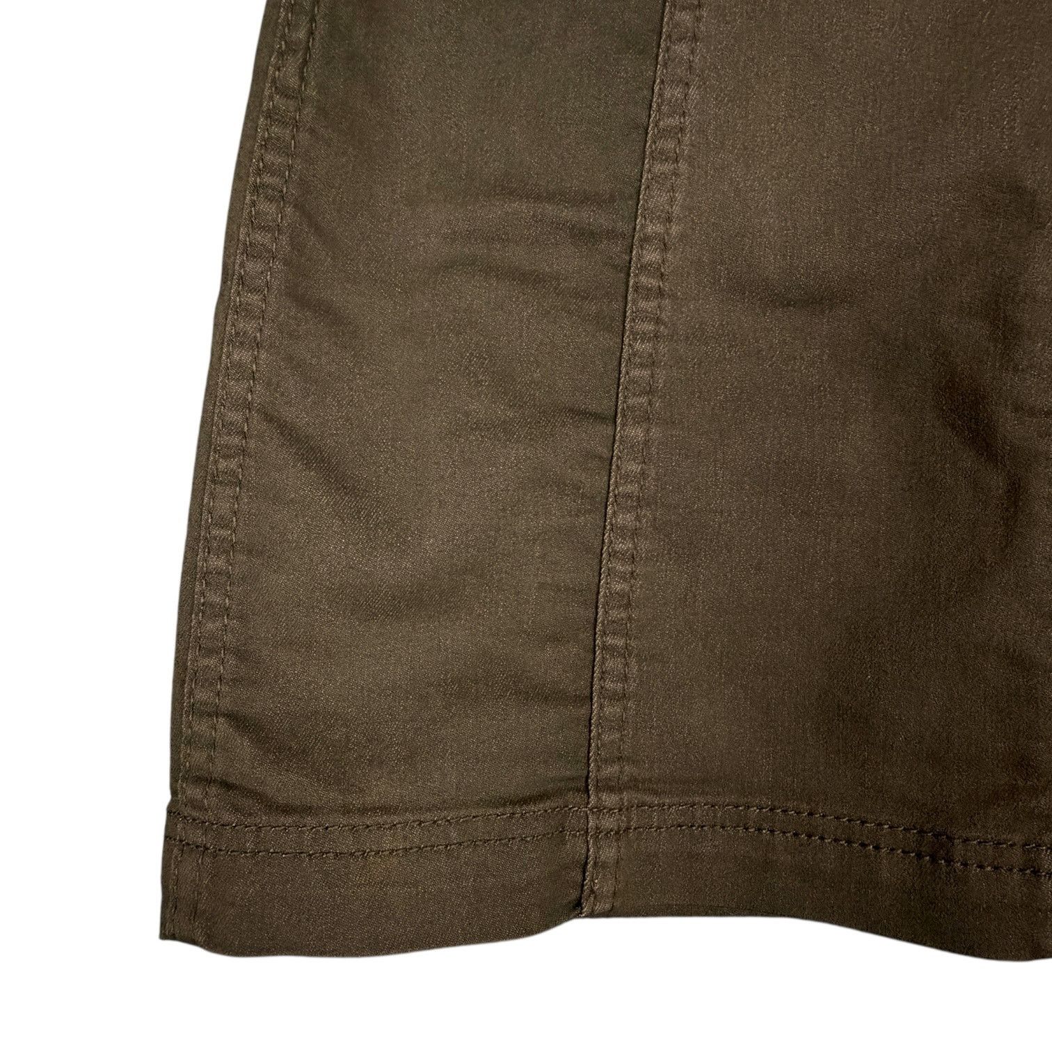 Free People Free People Olive Green Modern Femme Pencil Mini Skirt Sz 0 Size 25" / US 0 / IT 36 - 3 Thumbnail